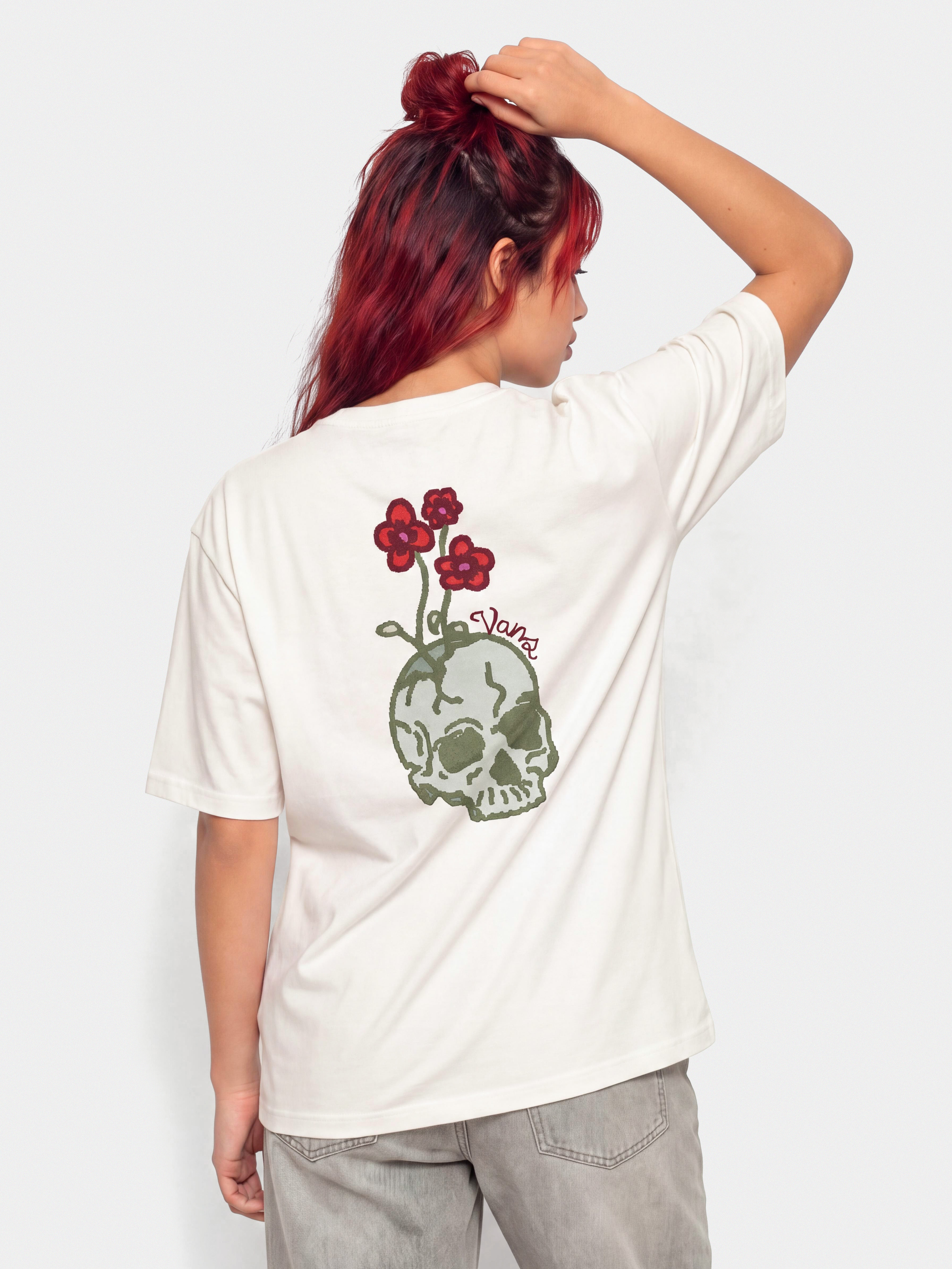 Tricou Vans Hand Drawn Floral Wmn (marshmallow)