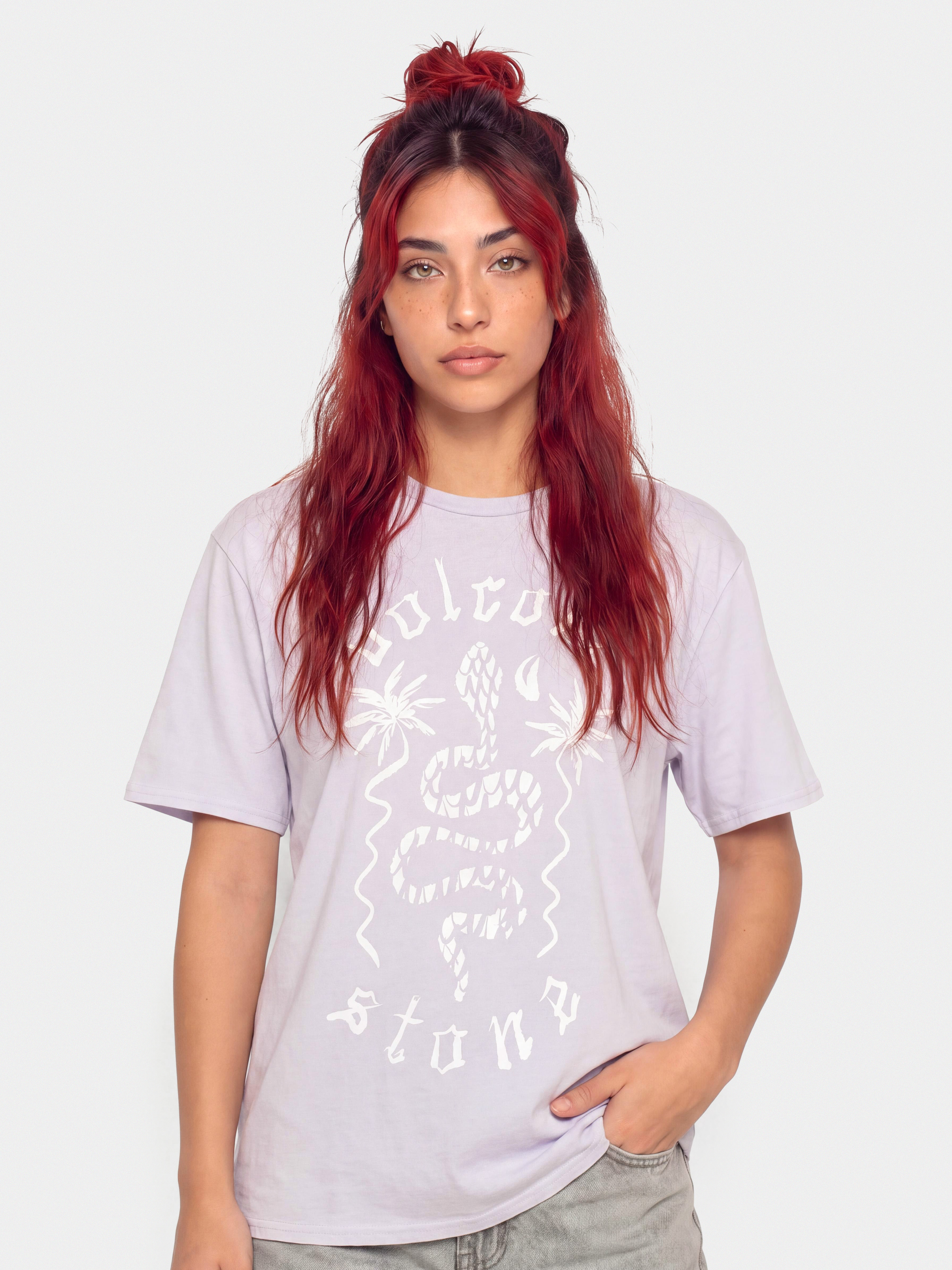 Tricou Volcom Burnout Bf Wmn (dusty lavender)