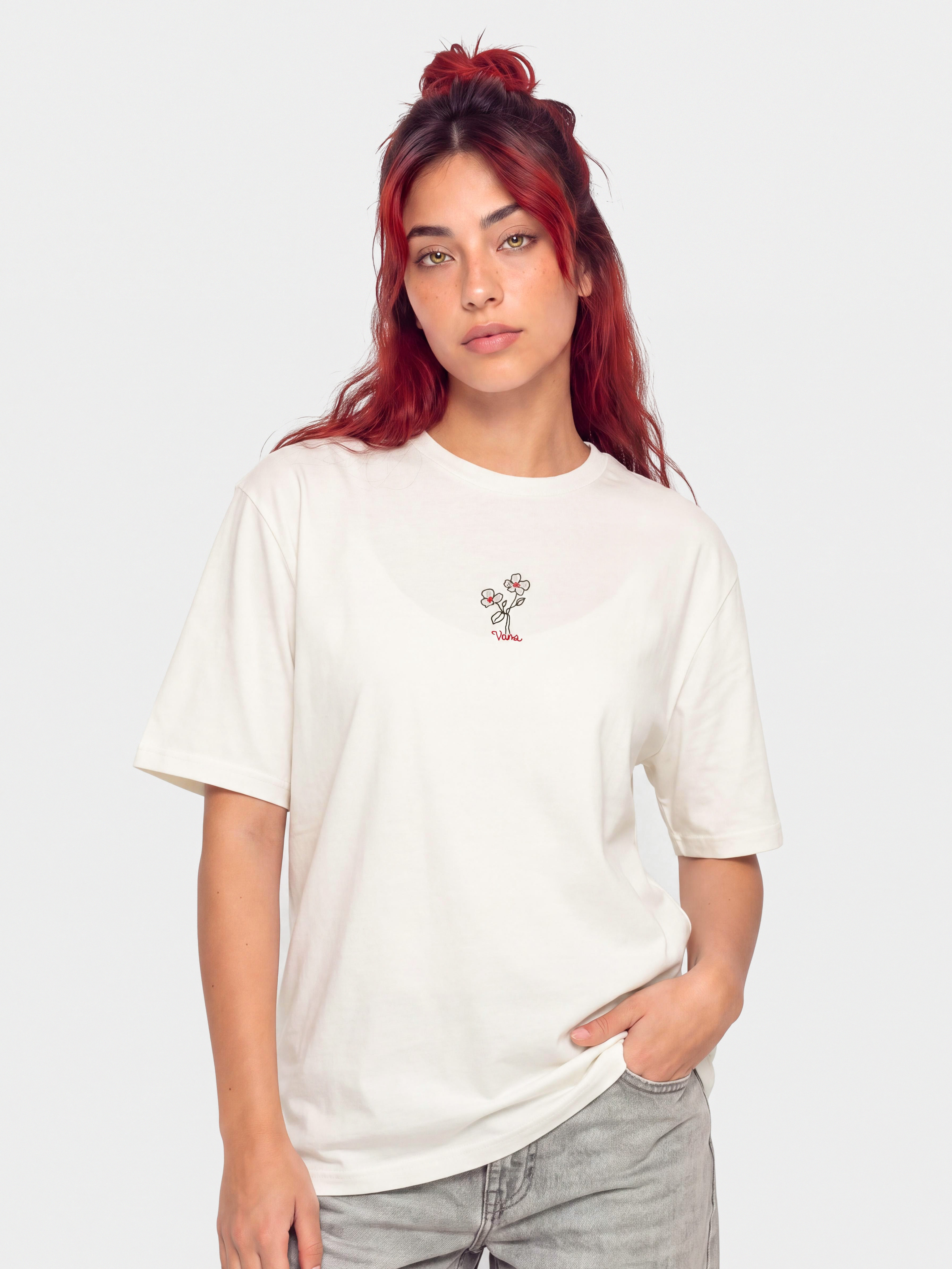Tricou Vans Hand Drawn Floral Wmn (marshmallow)