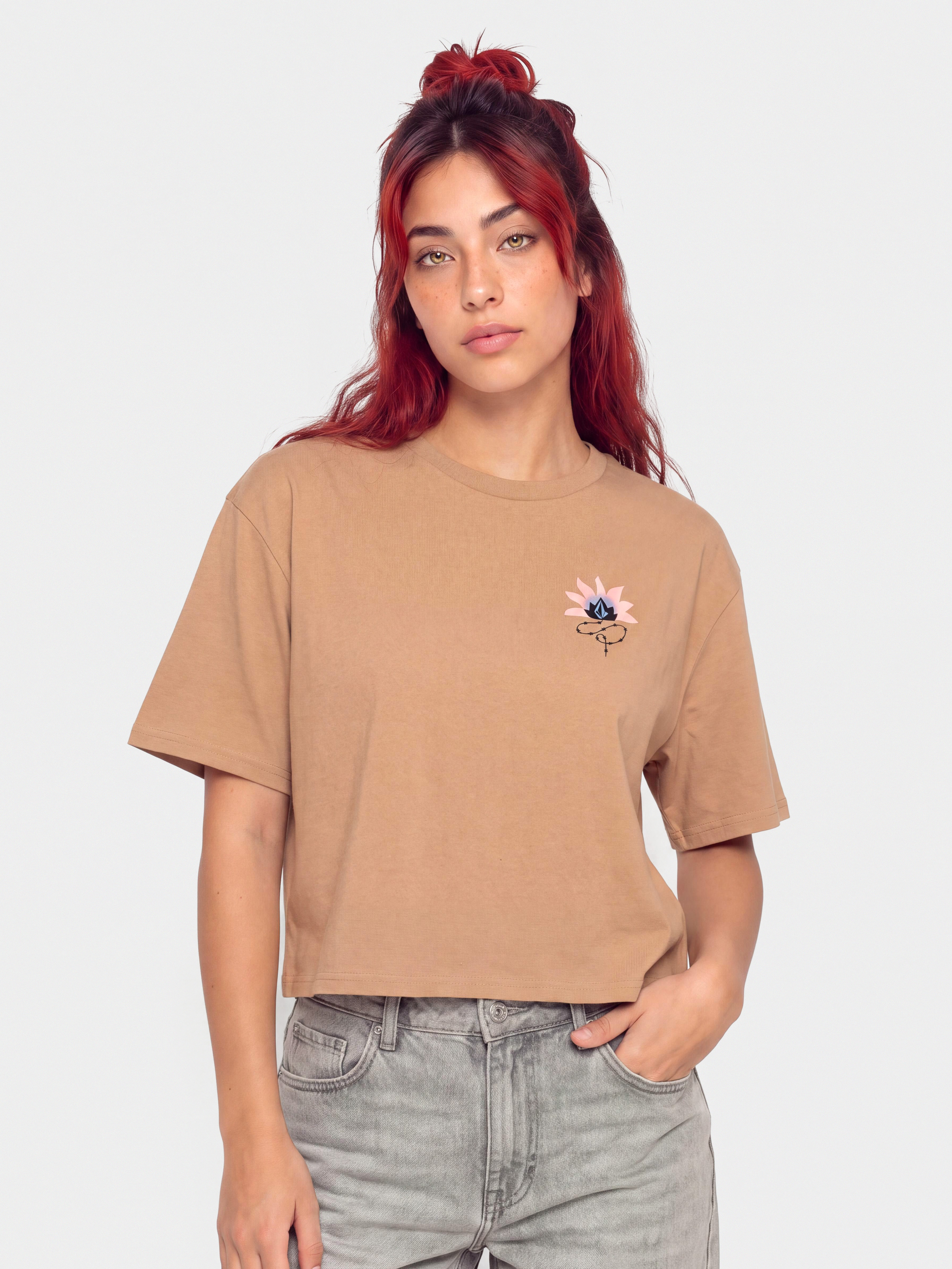Tricou Volcom Bliss Wmn (pale khaki)