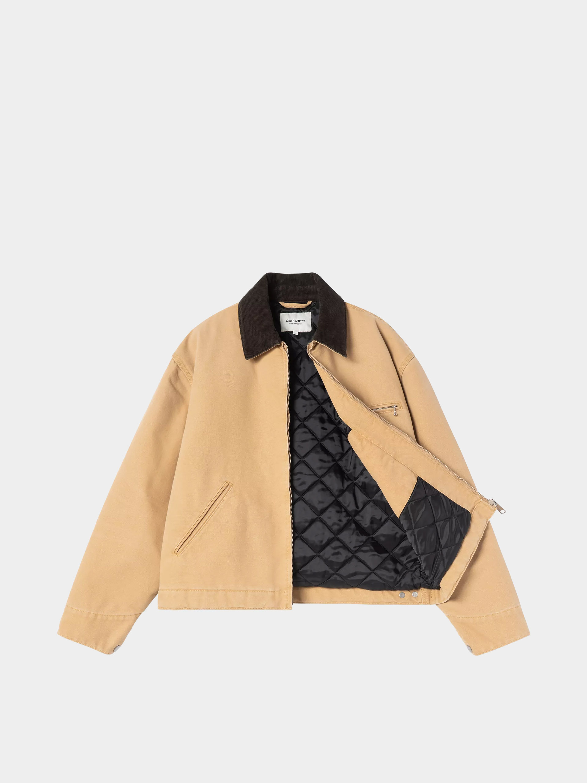 Geacă Carhartt WIP OG Detroit Wmn (wip dusty h/tobacco/stone canvas)