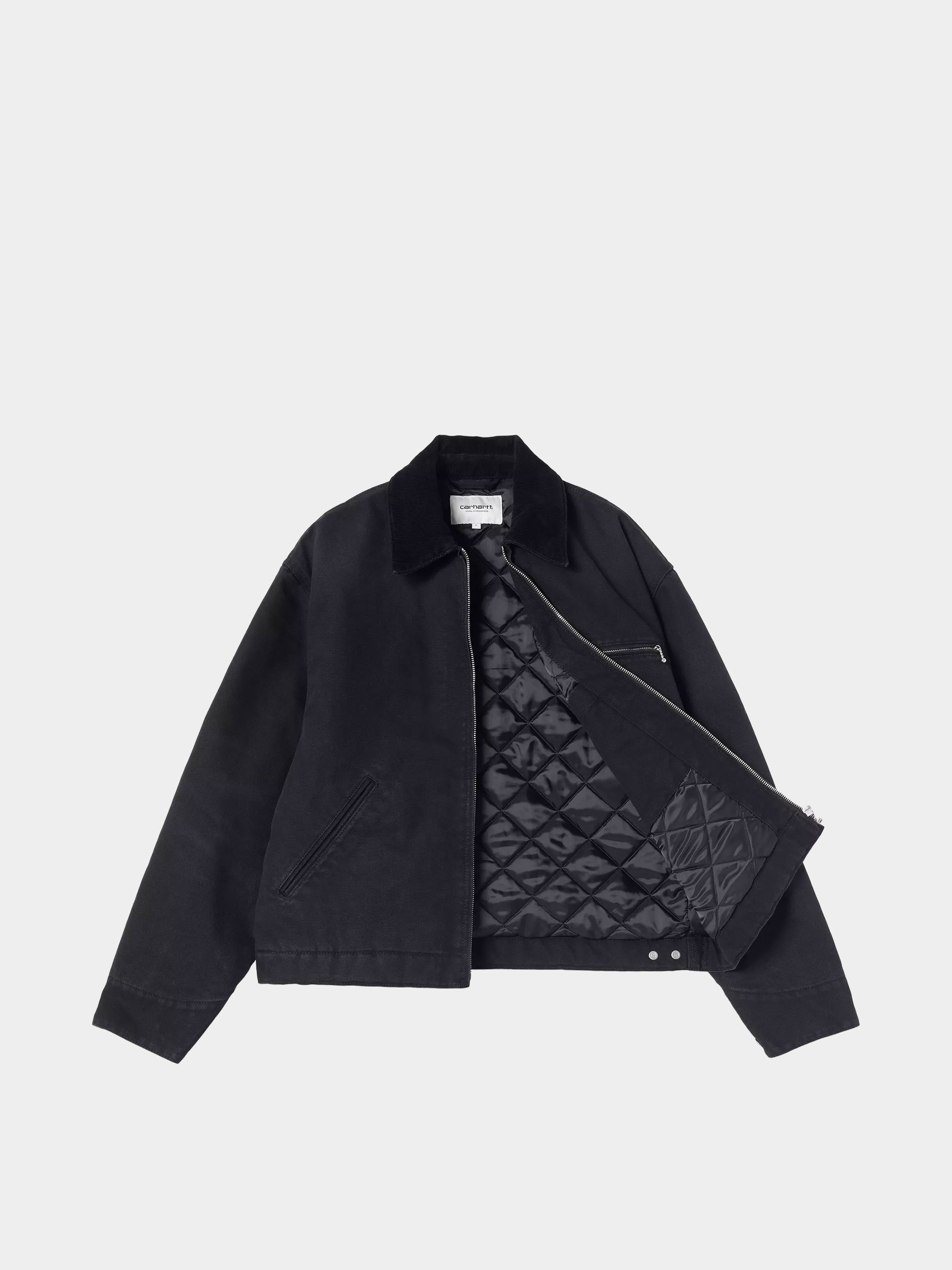 Geacă Carhartt WIP OG Detroit Wmn (black/black/stone canvas)