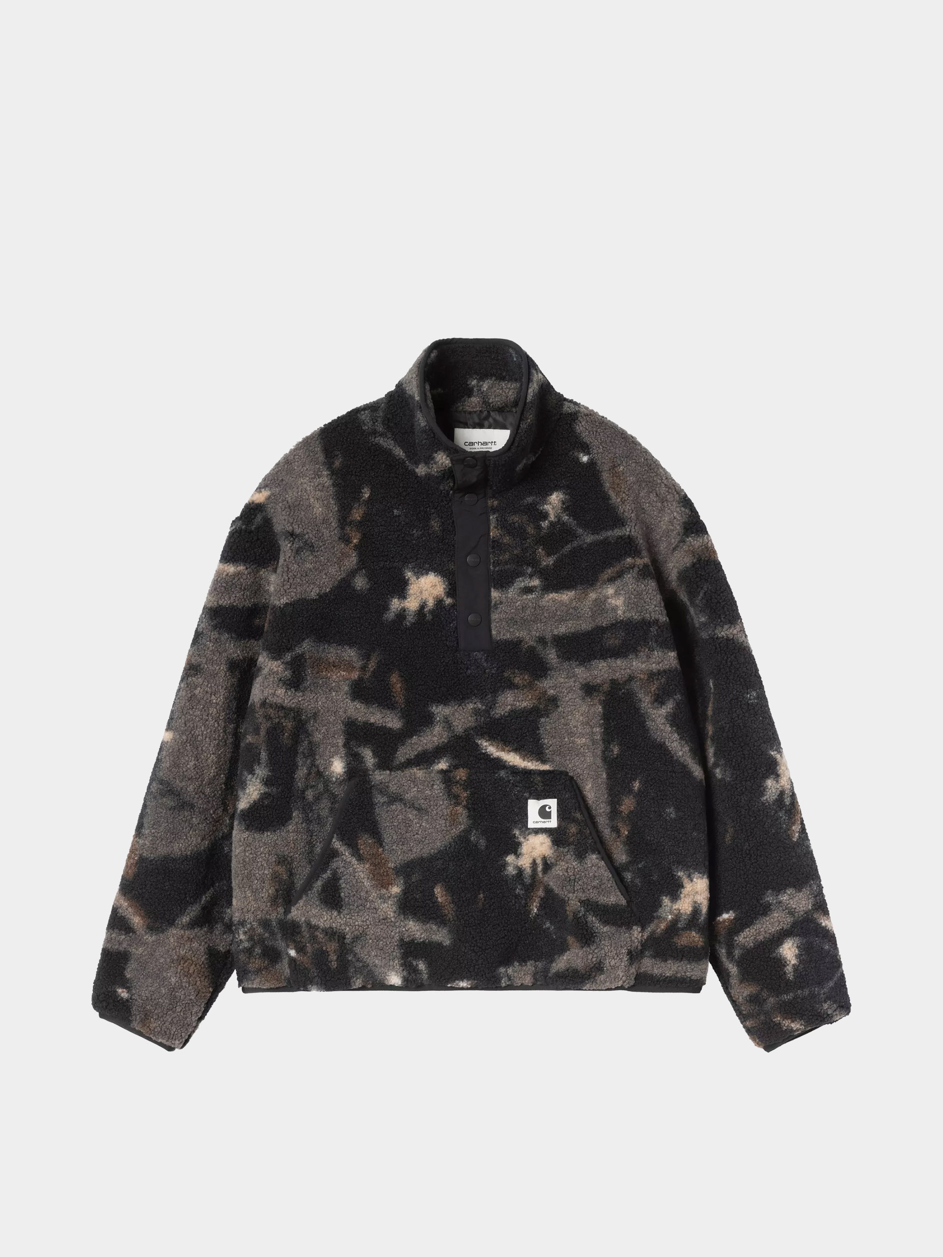 Pentru femei Hanorac din fleece Carhartt WIP Elliot (camo feather tree black/black)