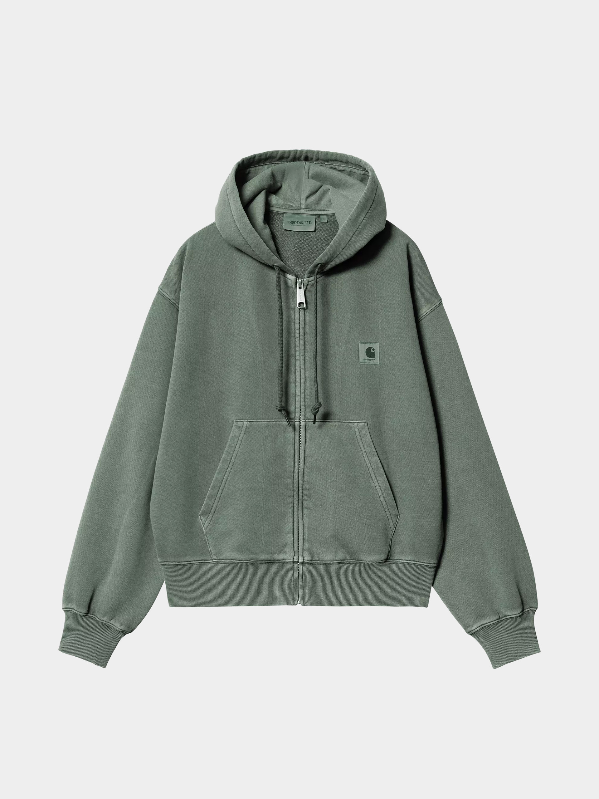 Hanorac cu glugă Carhartt WIP Nelson ZHD Wmn (dark scarab/garment dyed)