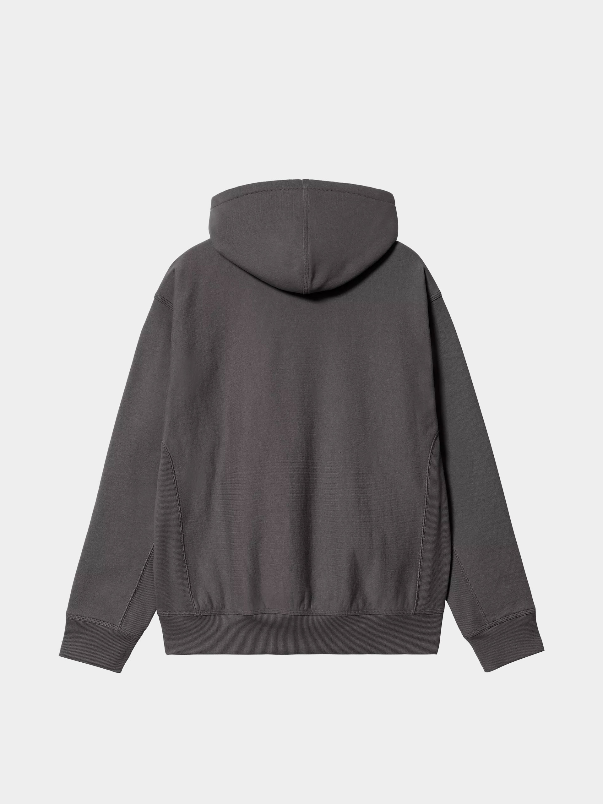 Hanorac cu glugă Carhartt WIP American Script HD (graphite)