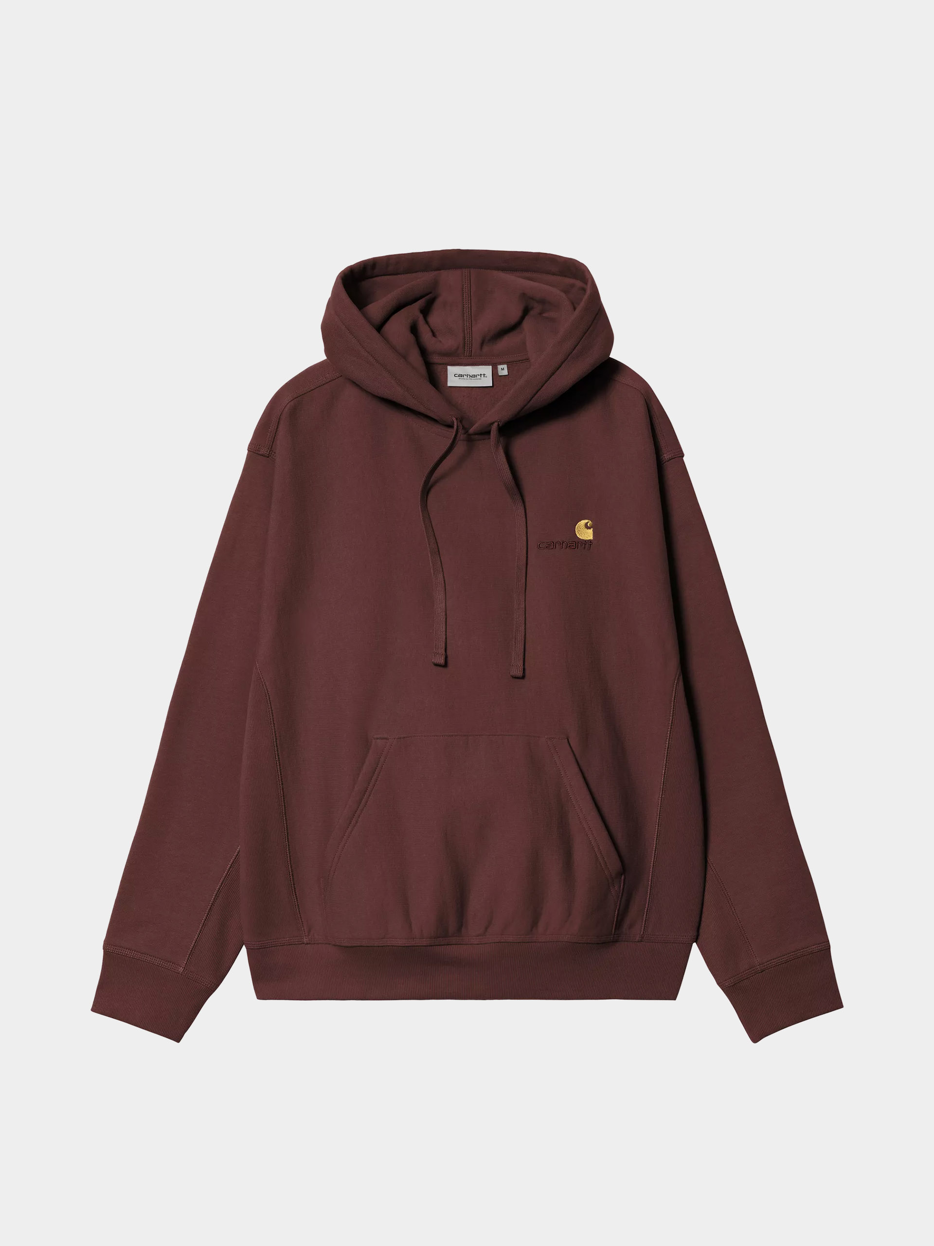 Hanorac cu glugă Carhartt WIP American Script HD (amarone)
