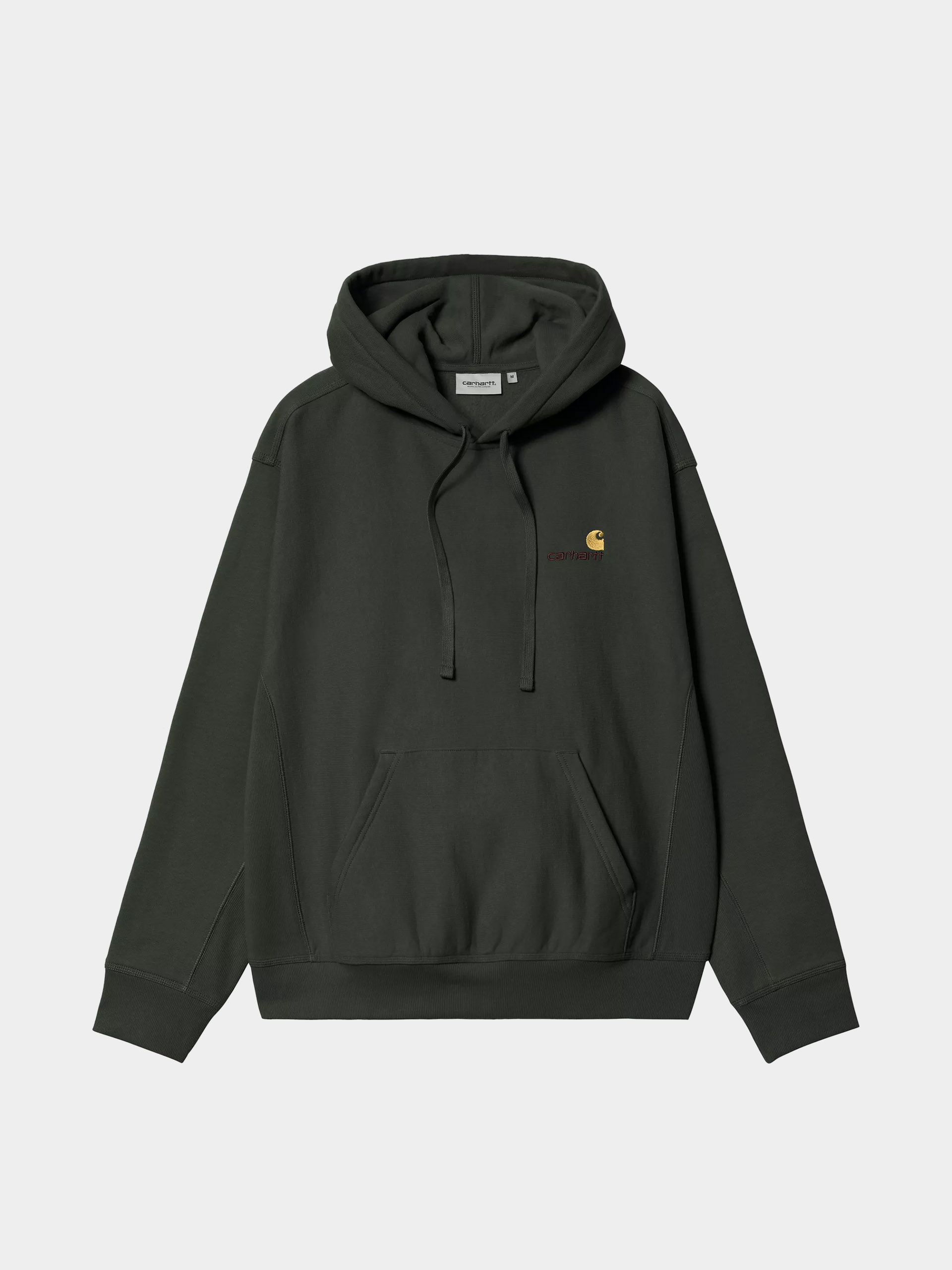Hanorac cu glugă Carhartt WIP American Script HD (raven)