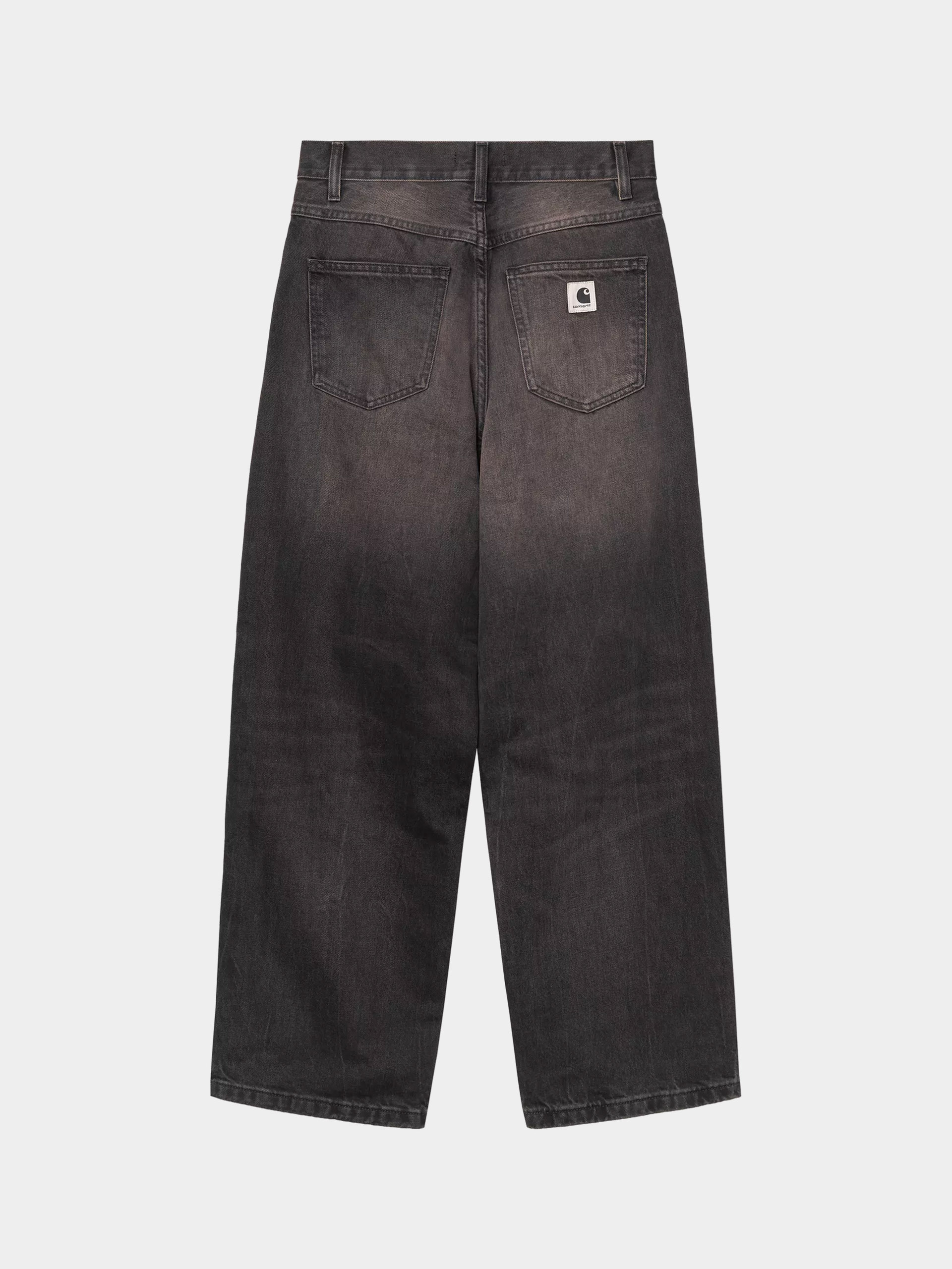Pantaloni Carhartt WIP Brandon Wmn (black/tobacco used wash)
