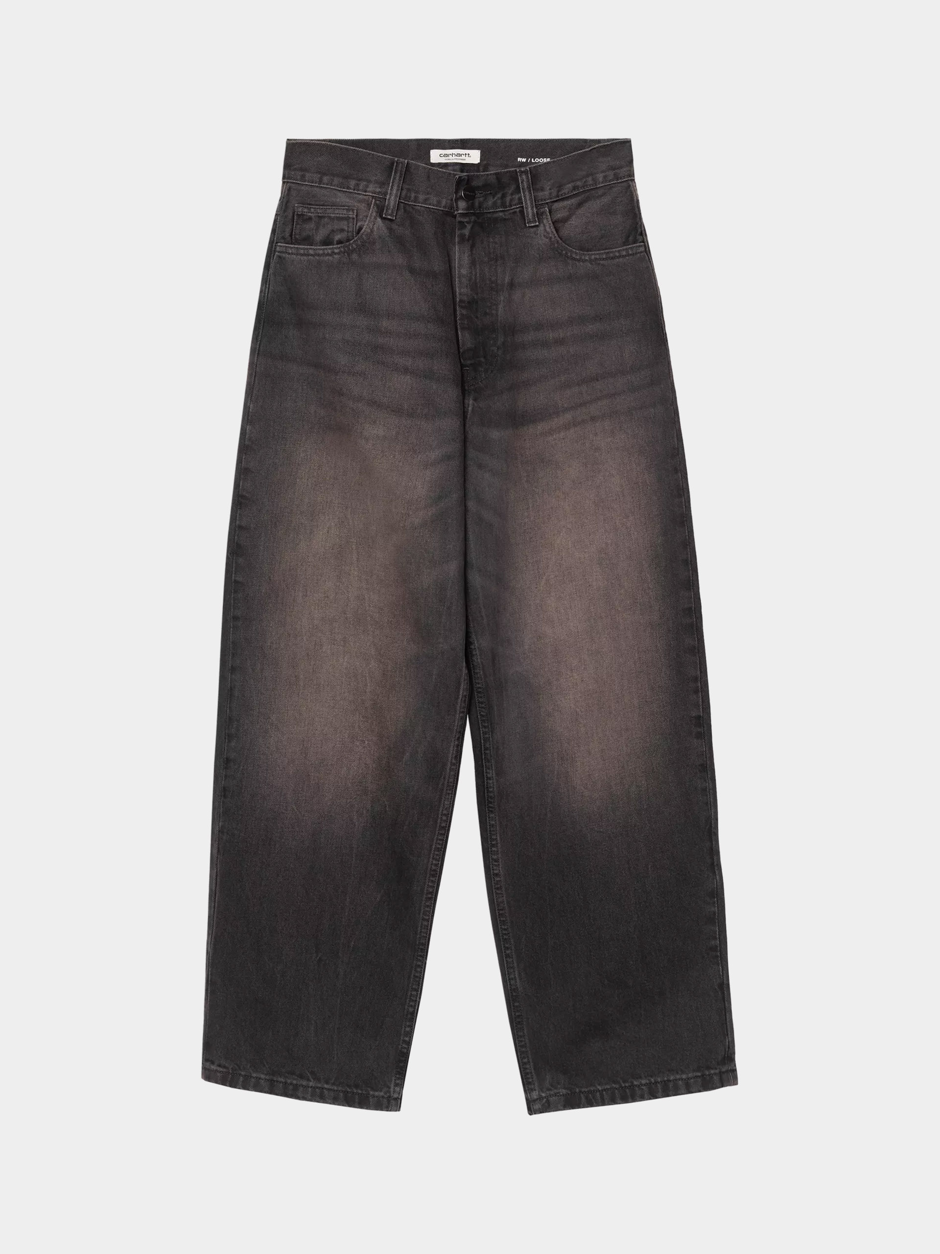 Pantaloni Carhartt WIP Brandon Wmn (black/tobacco used wash)