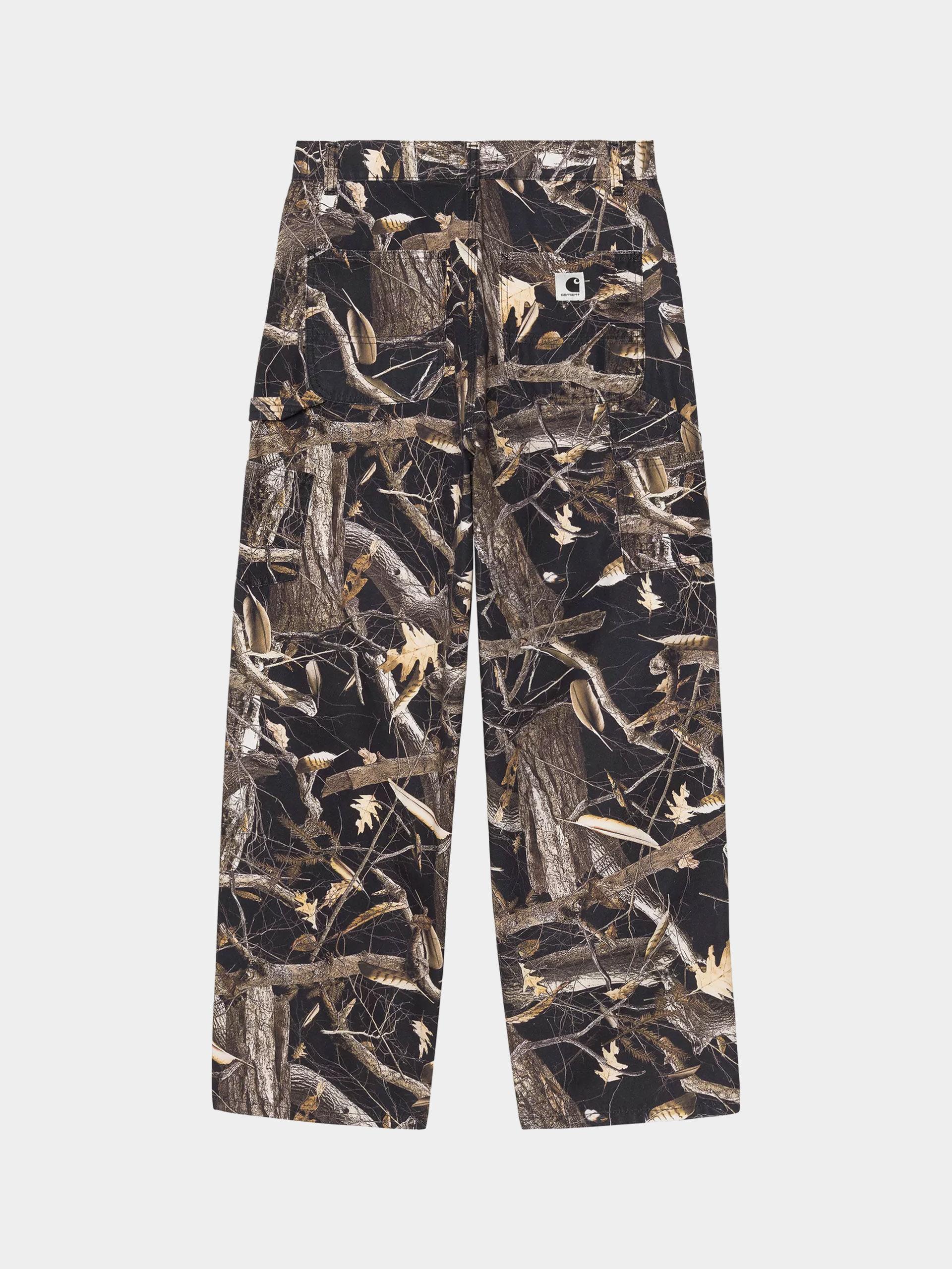 Pantaloni Carhartt WIP Brandon Single Knee Wmn (camo feather tree black/heavy stone wash)