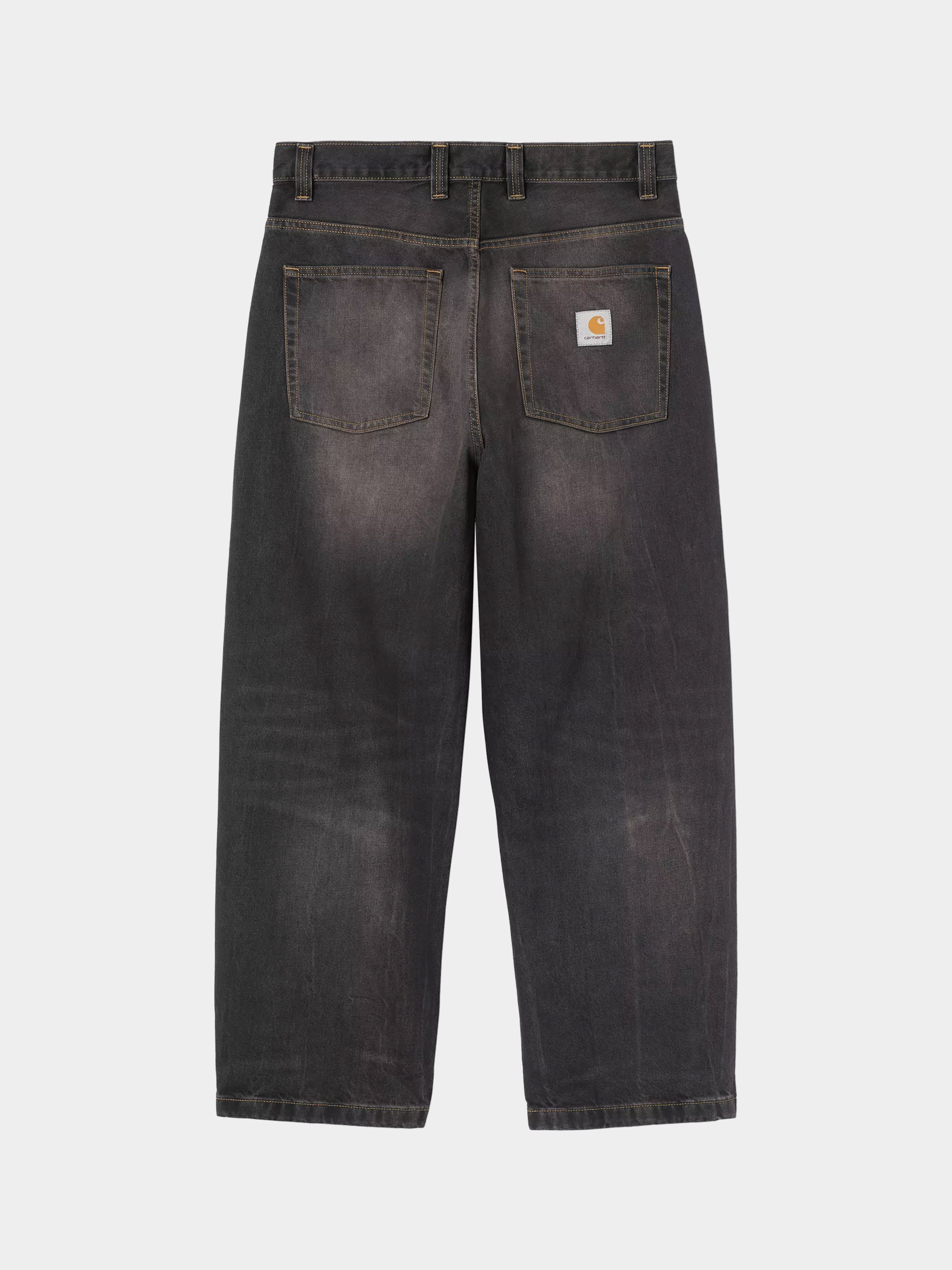 Pantaloni Carhartt WIP Brandon (black/tobacco used wash)
