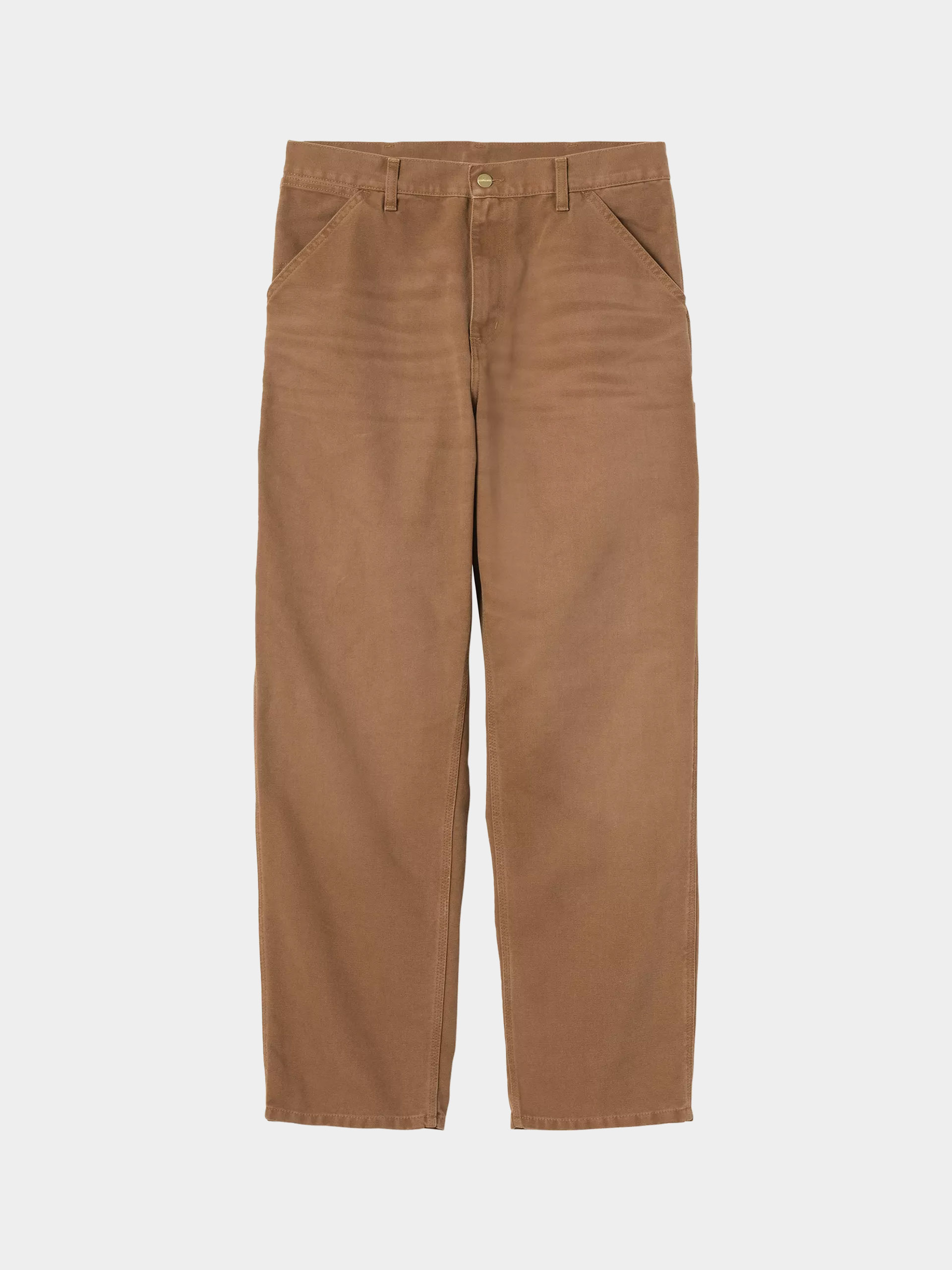 Pantaloni Carhartt WIP Single Knee (wip h brown/stone canvas)