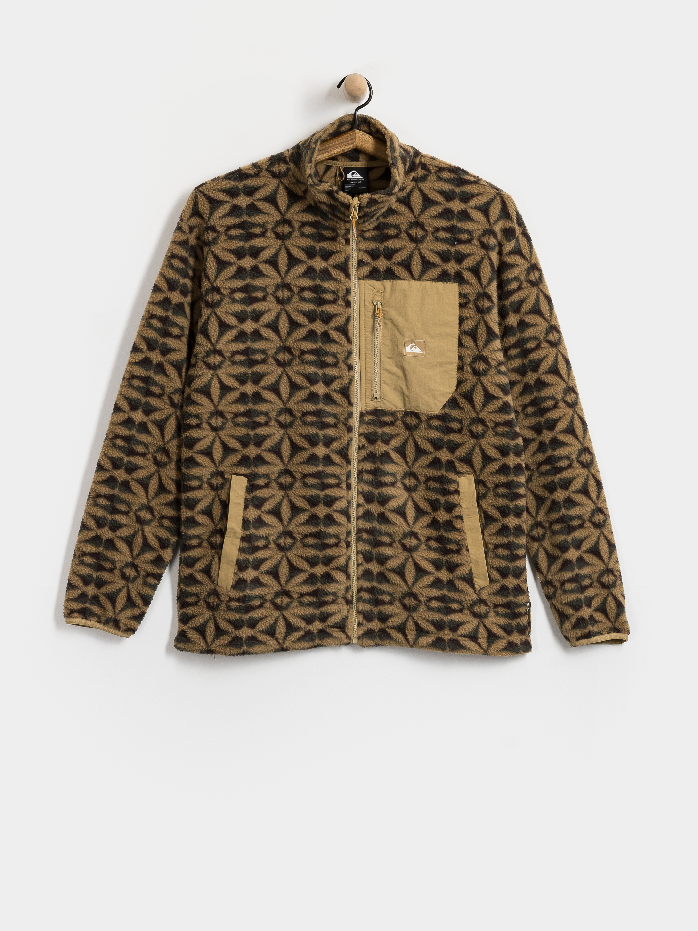 Pentru bărbați Hanorac din fleece Quiksilver Clean Coast Fz (nature tile kelp)