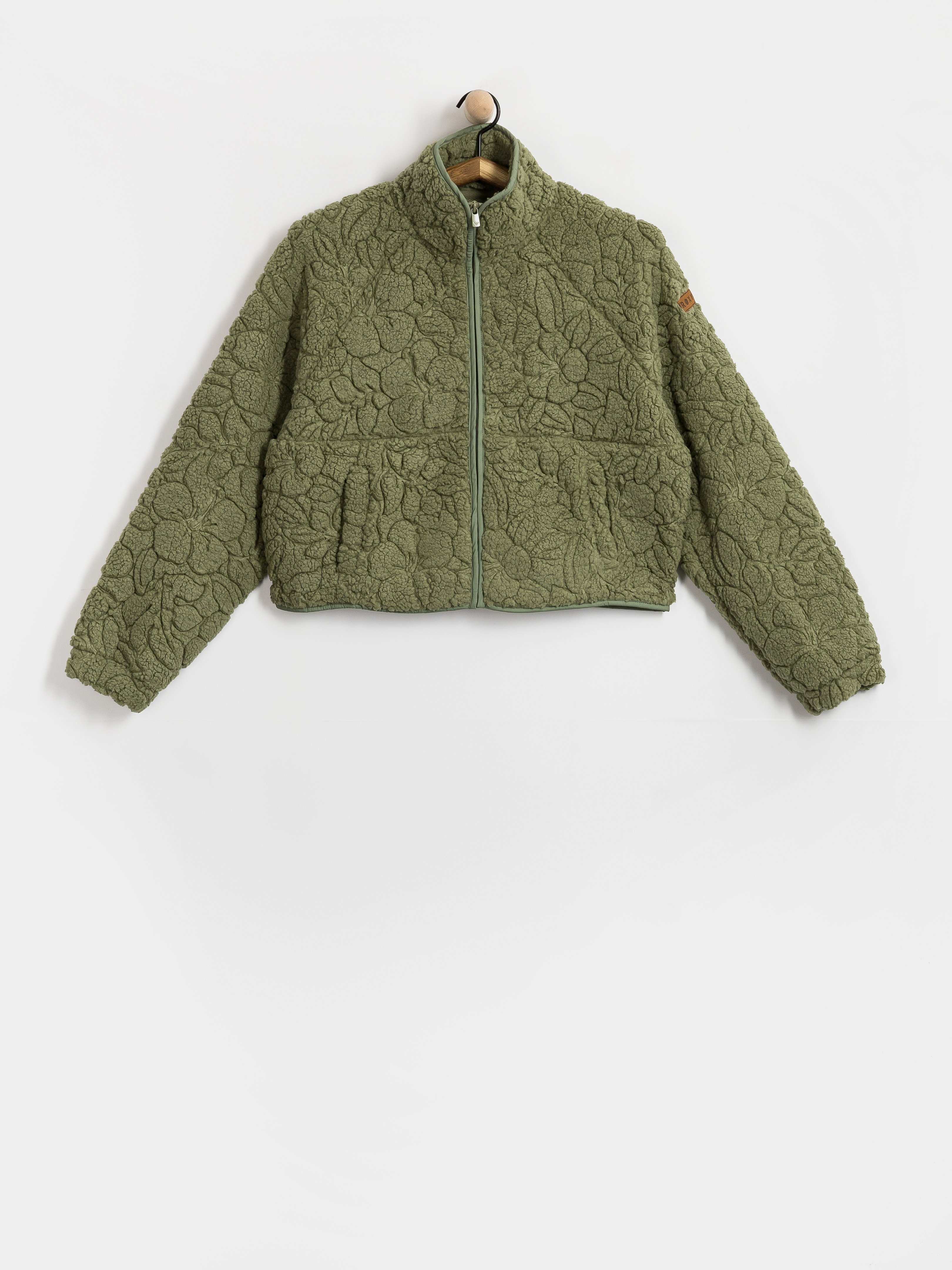 Hanorac din fleece Roxy Blurry Cloud Wmn (oil green outline mo)
