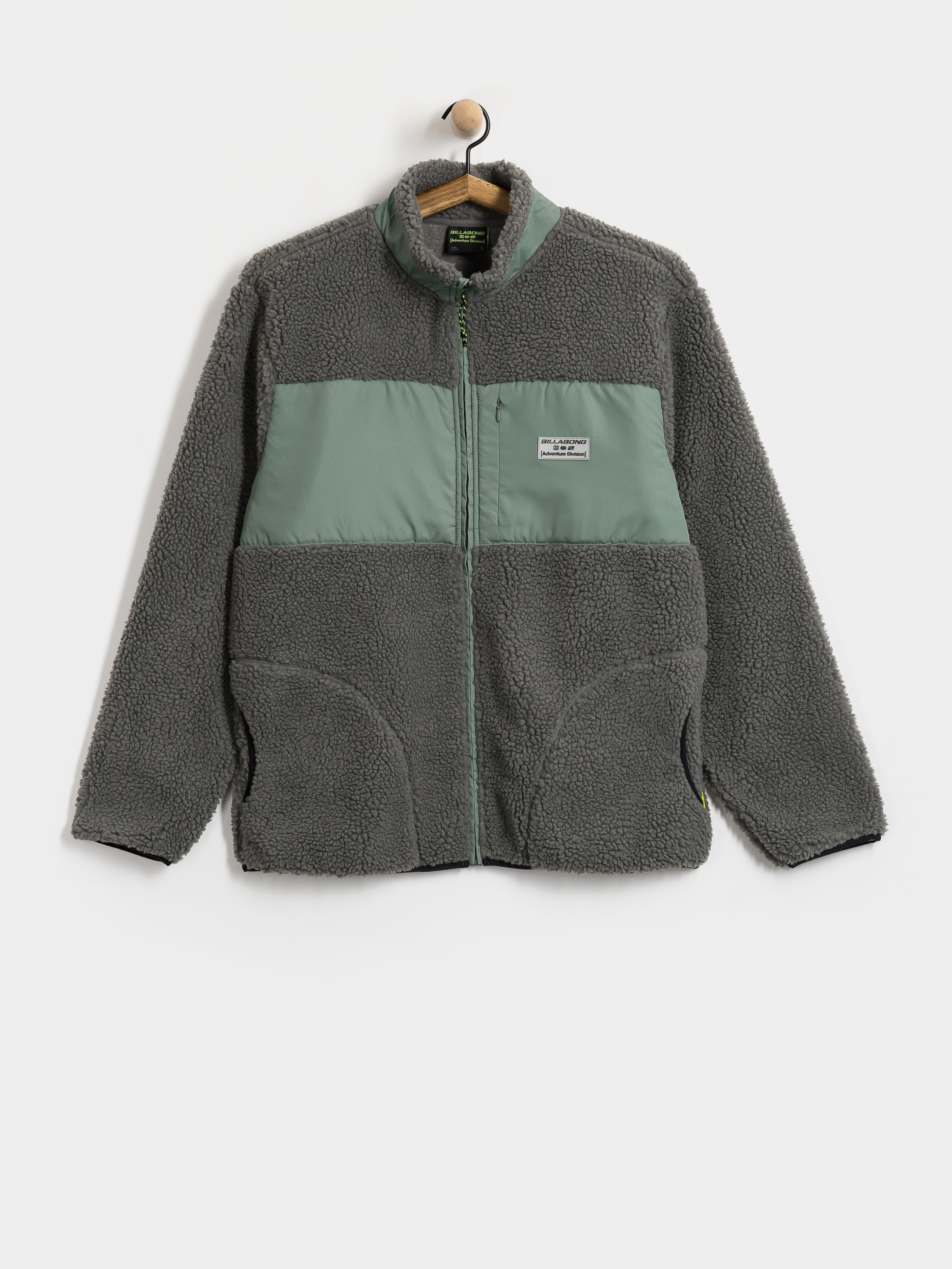 Pentru bărbați Hanorac din fleece Billabong Canyon Trail Zip (pewter)
