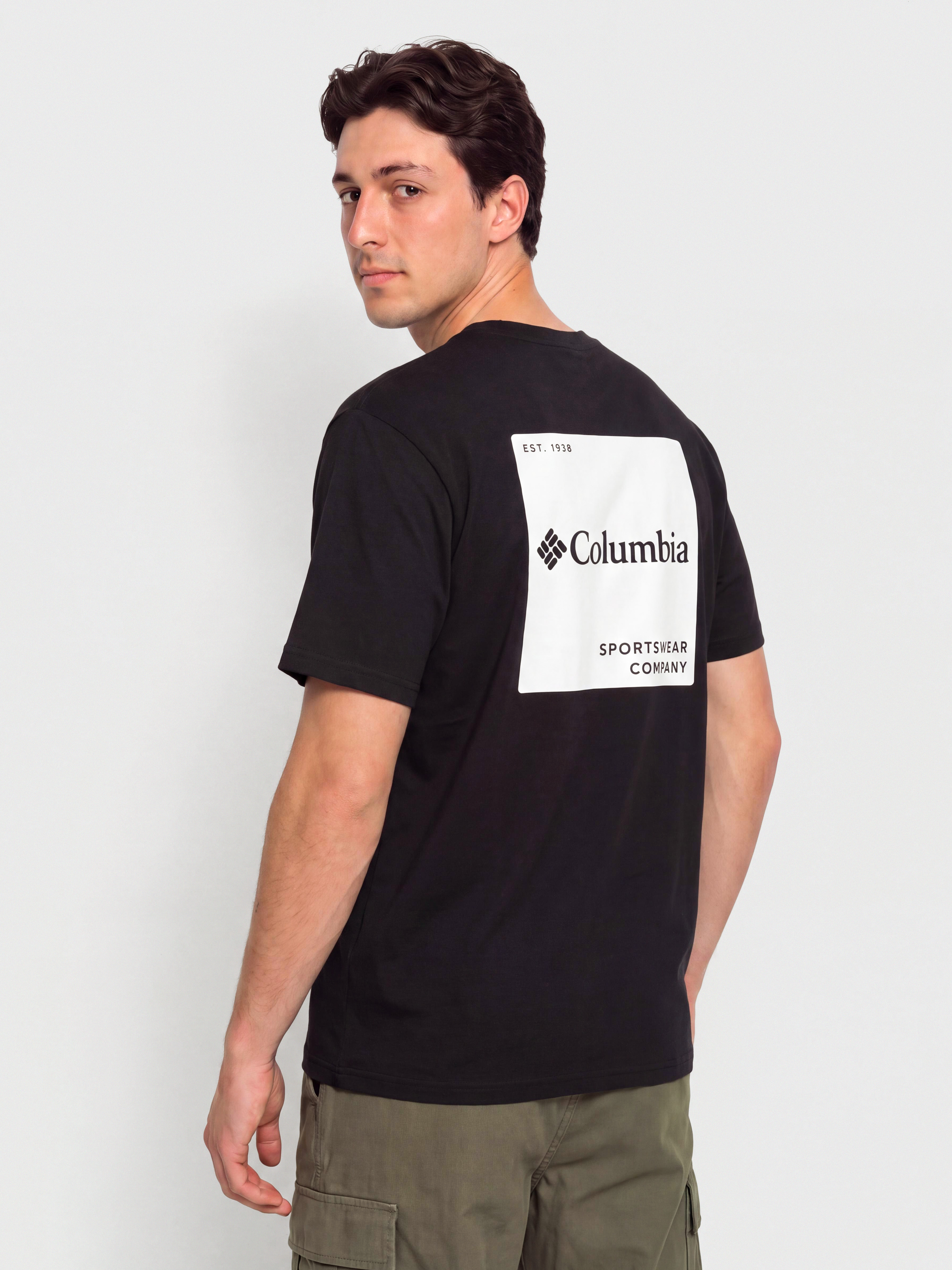 Tricou Columbia CSC Logo Back (black/boxy brand)