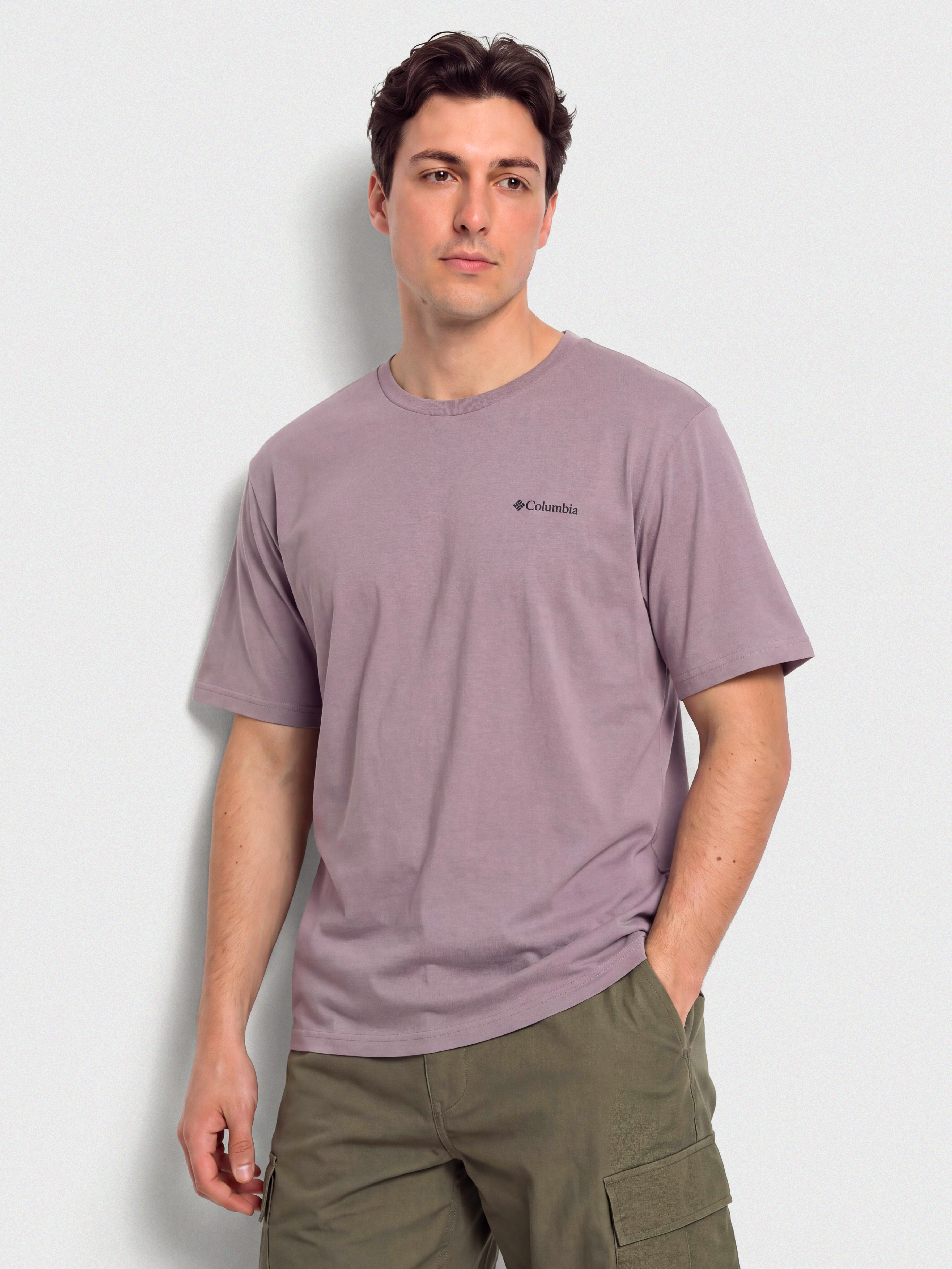 Tricou Columbia CSC Logo Back (shale purple/boxy brand)