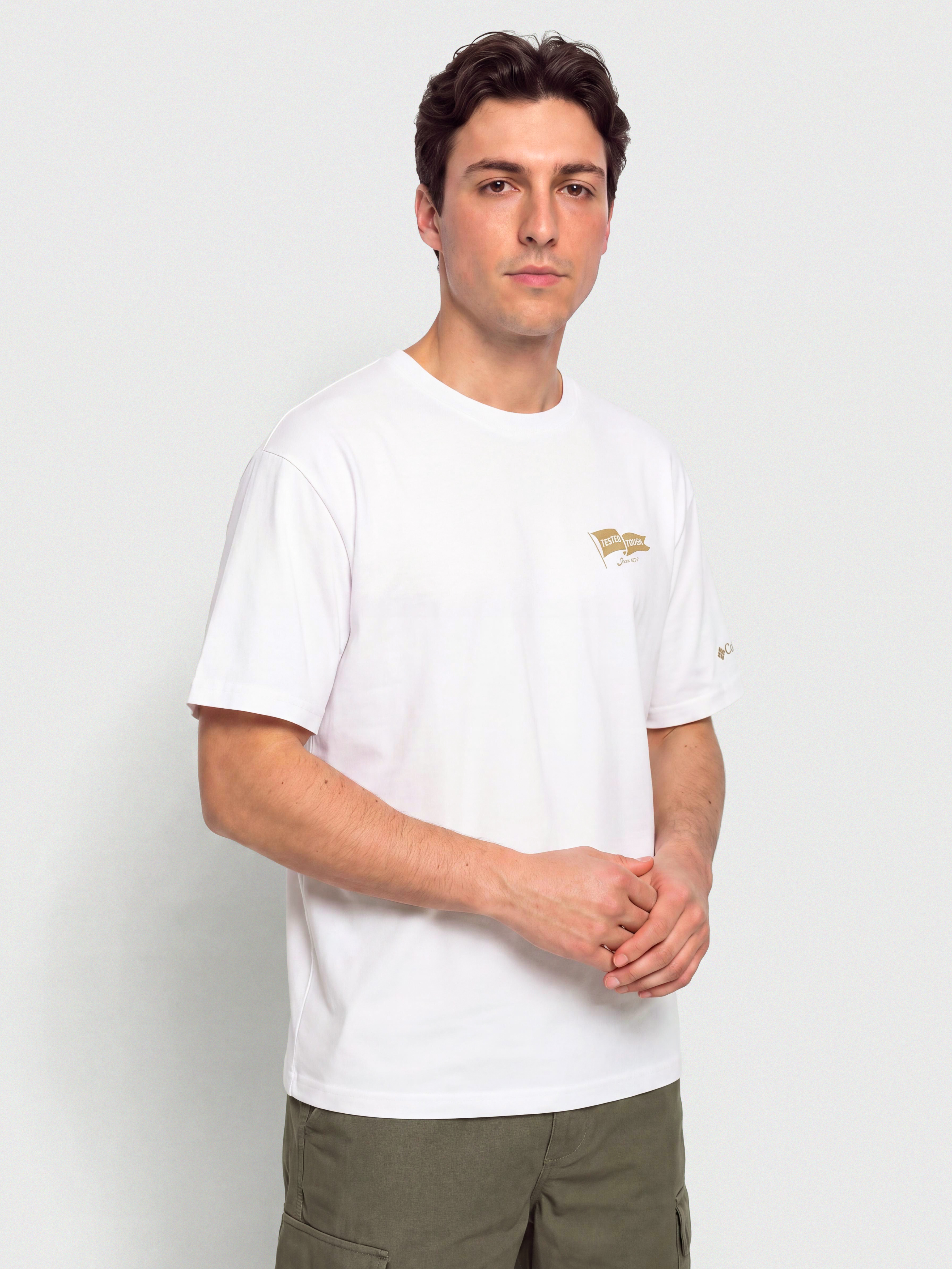 Tricou Columbia CSC Heavyweight Back Graphic (white/heritage)