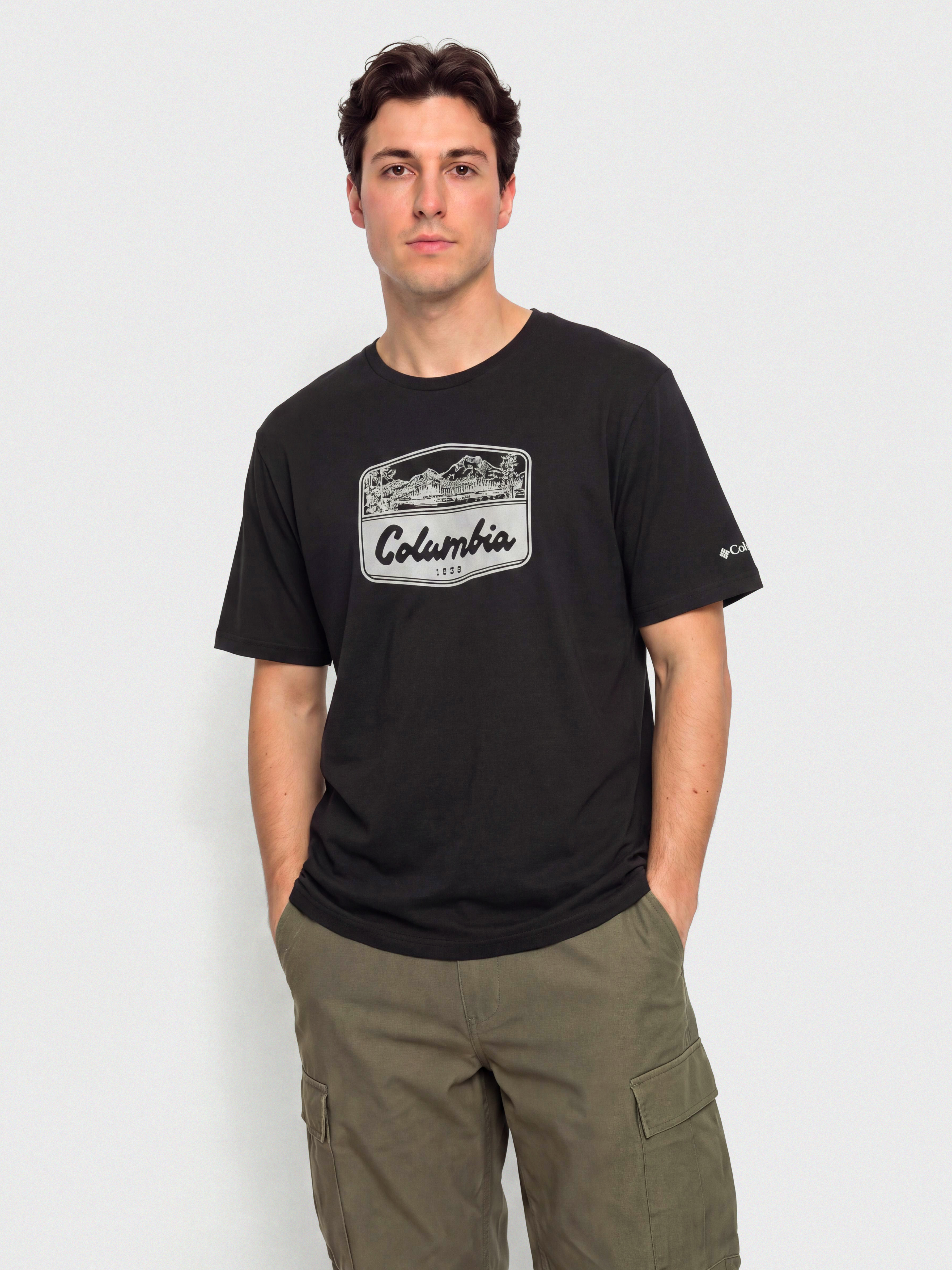 Tricou Columbia CSC Seasonal Graphic (black/hex woodblock badge)