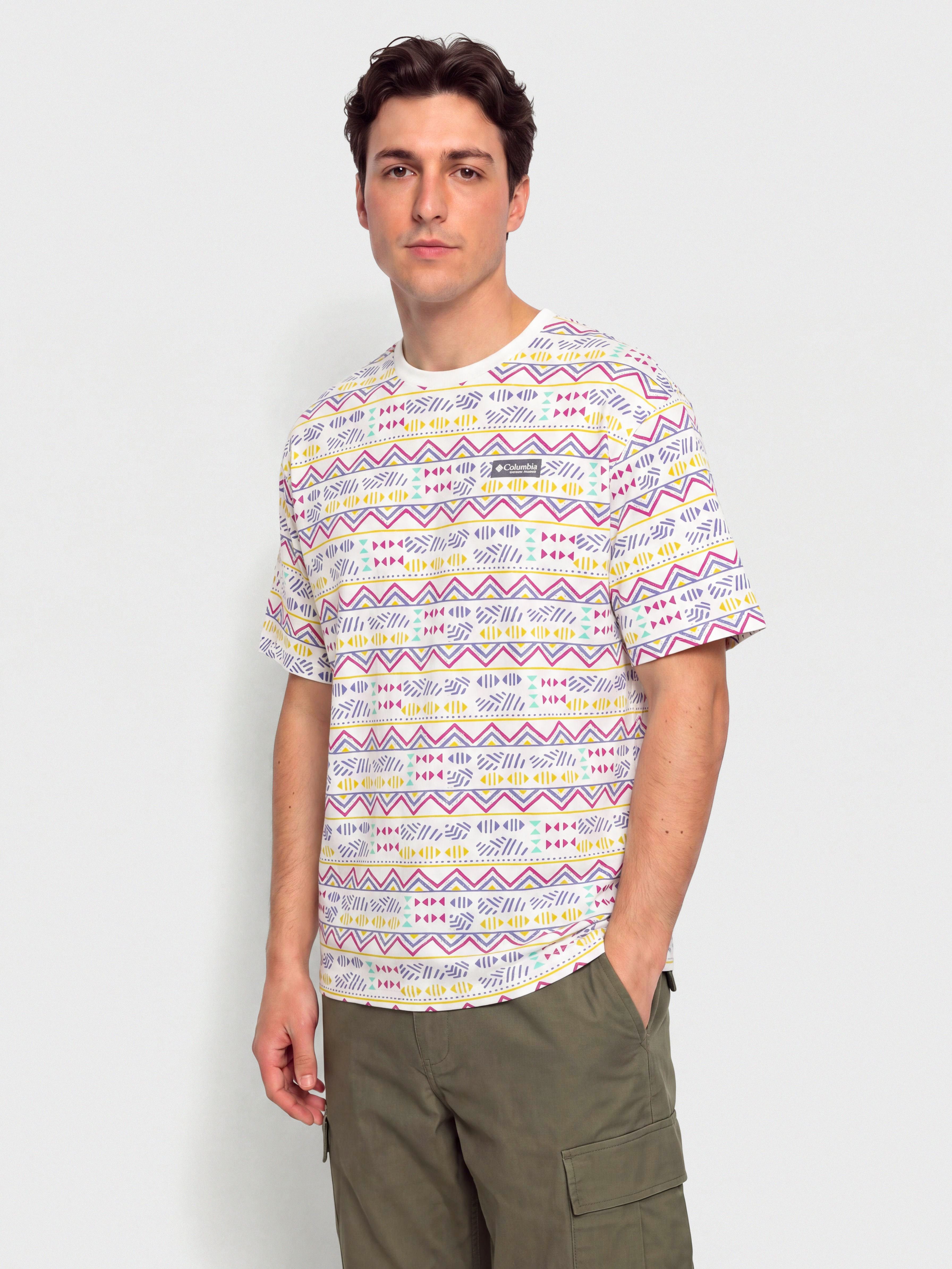 Tricou Columbia CSC Heavyweight Printed (sea salt/horizons)