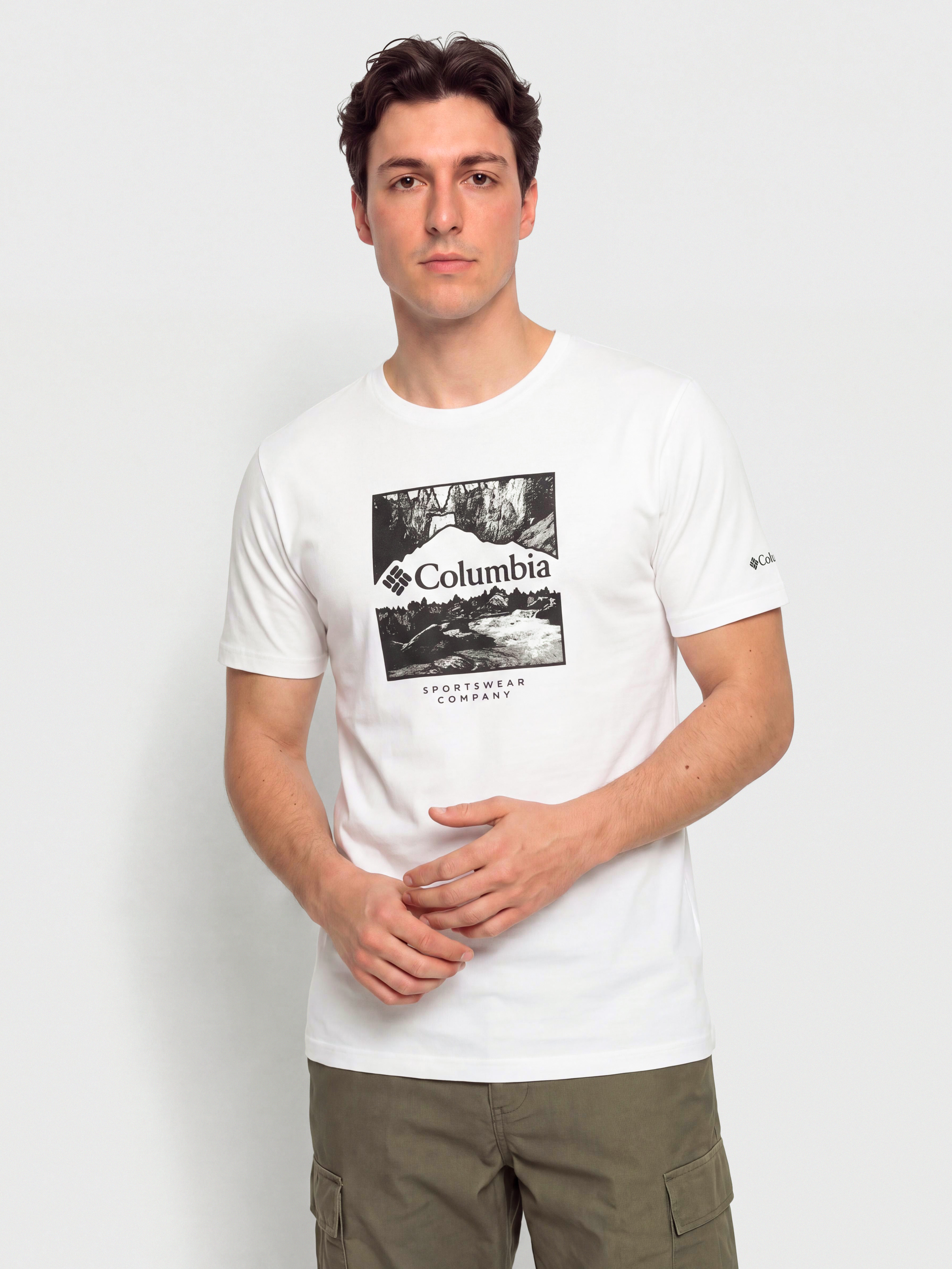 Tricou Columbia Csc Seasonal Logo (white/waterscape)