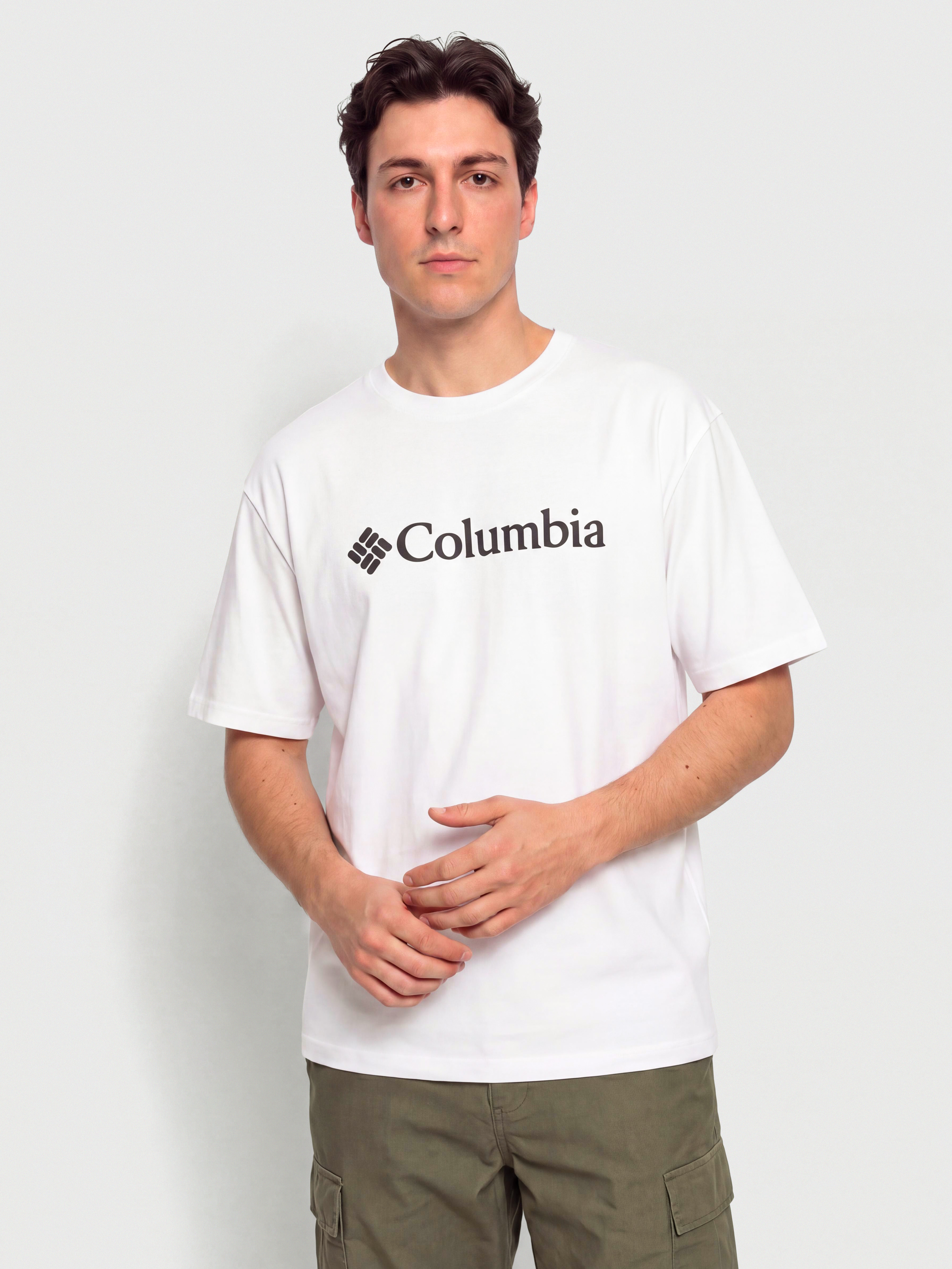Tricou Columbia CSC Basic Logo (white/gem columbia)