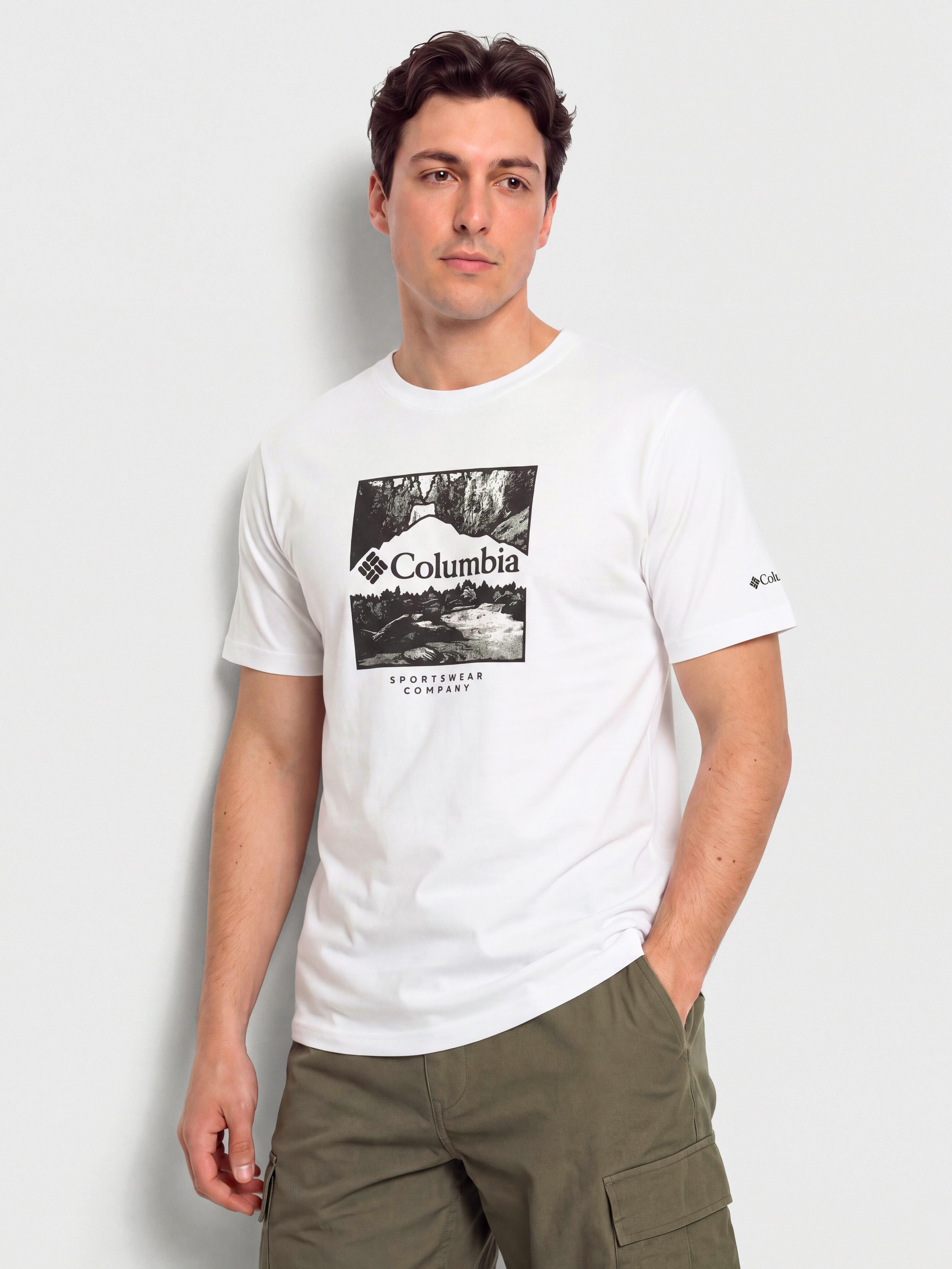 Tricou Columbia Csc Seasonal Logo (white/waterscape)
