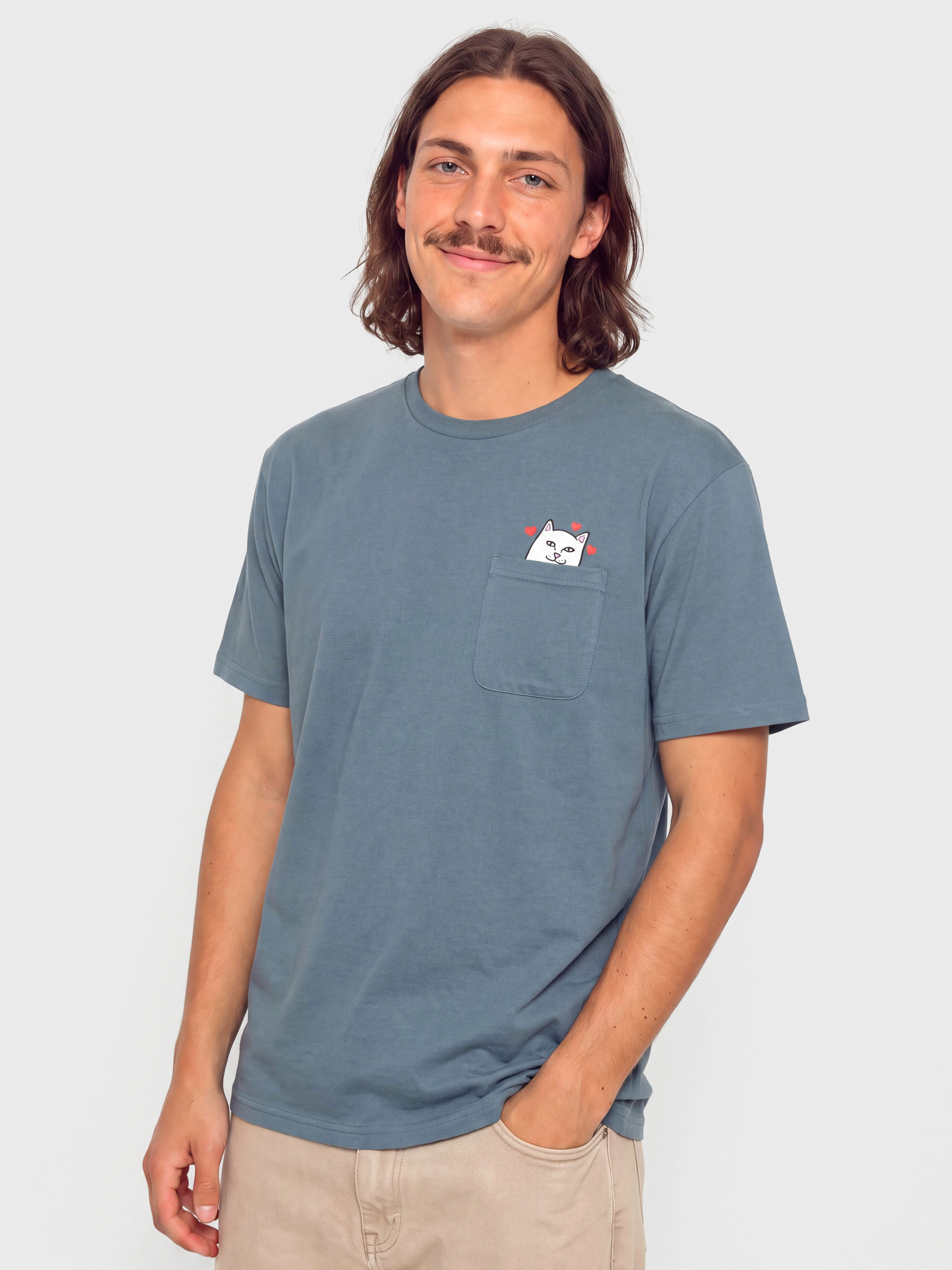 Tricou RipNDip Nermal Loves Pocket (slate)