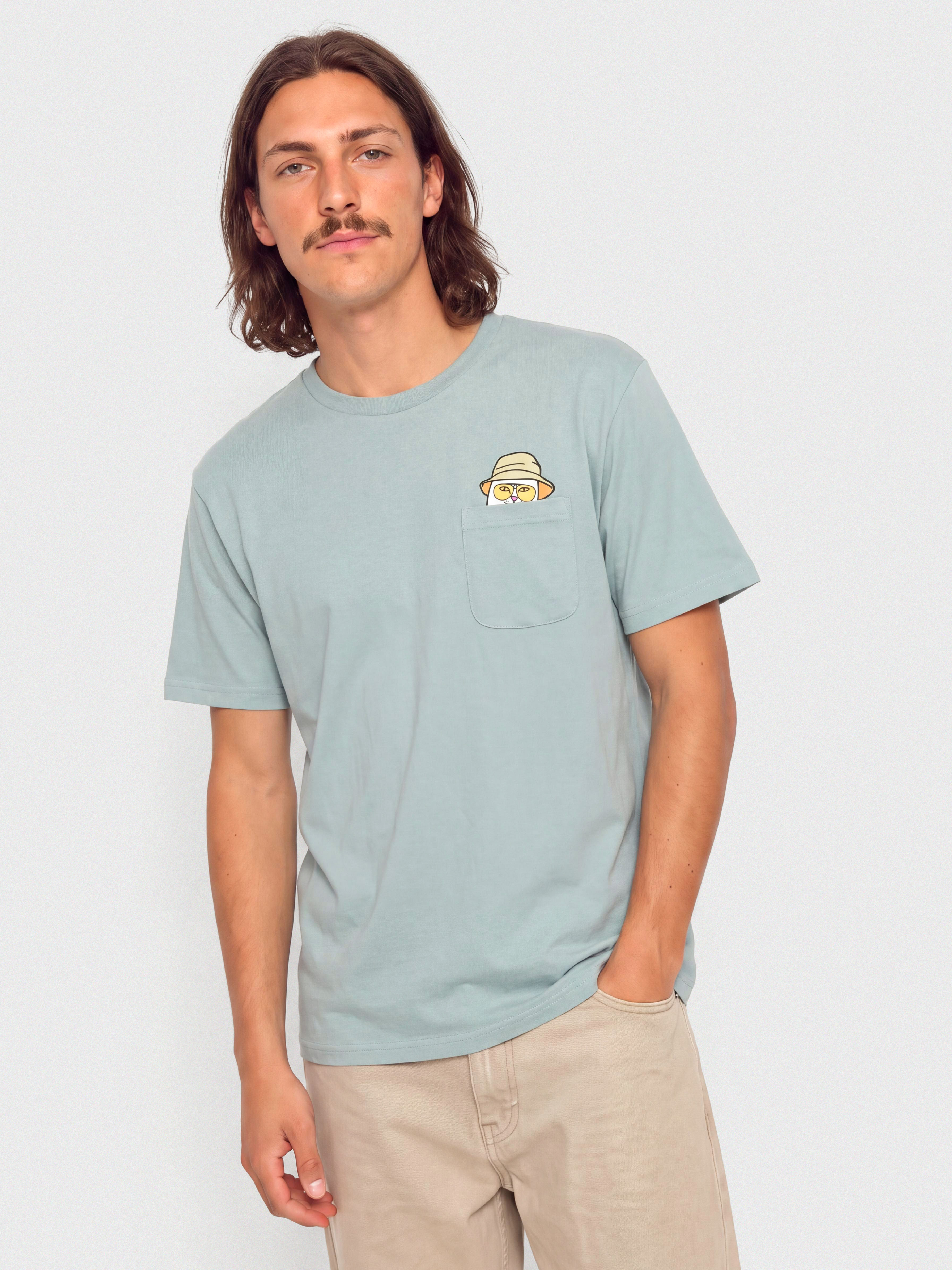 Tricou RipNDip Nermal S Thompson Pocket (silver blue)