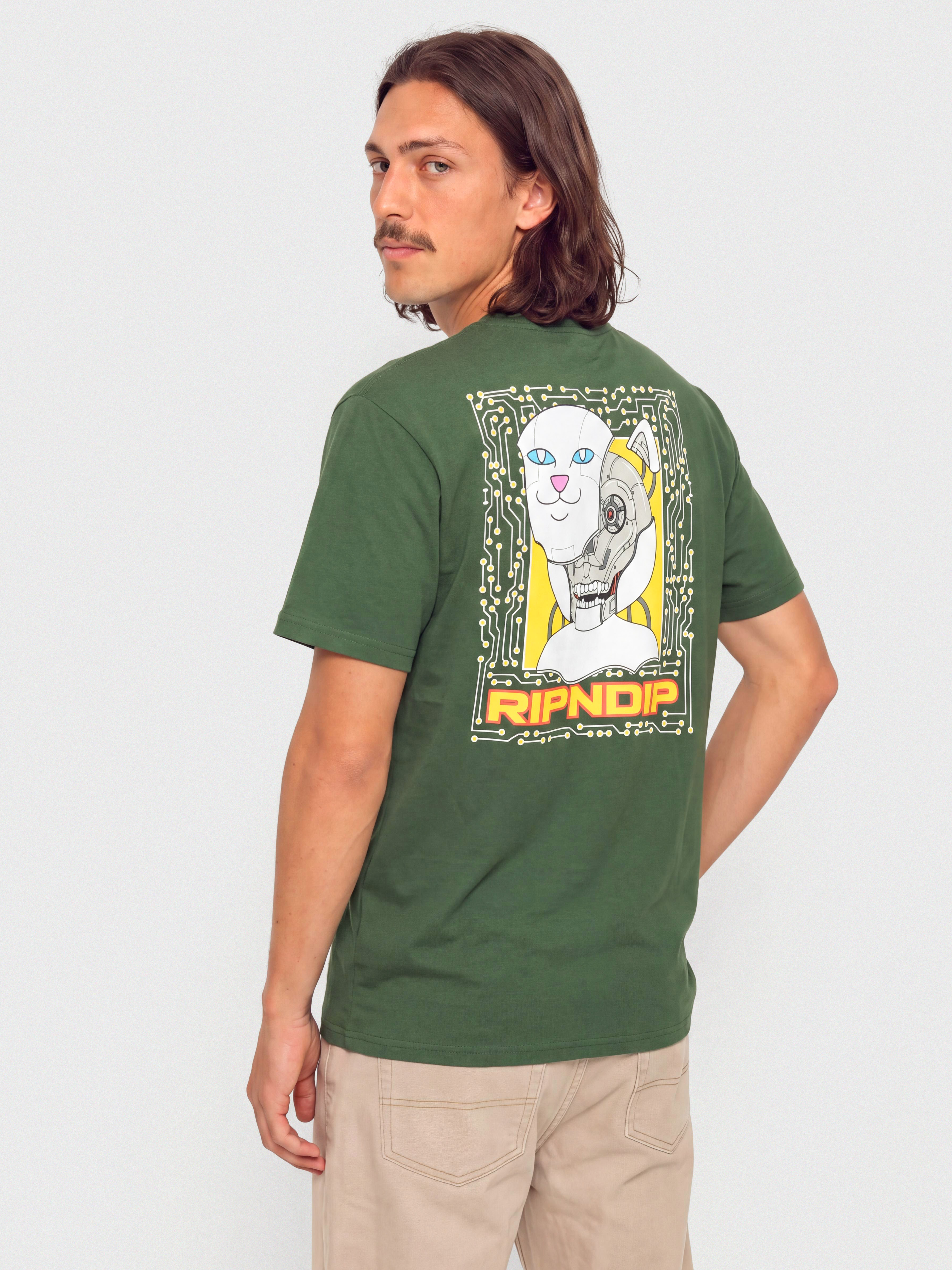 Tricou RipNDip Plugged In (dark forest)