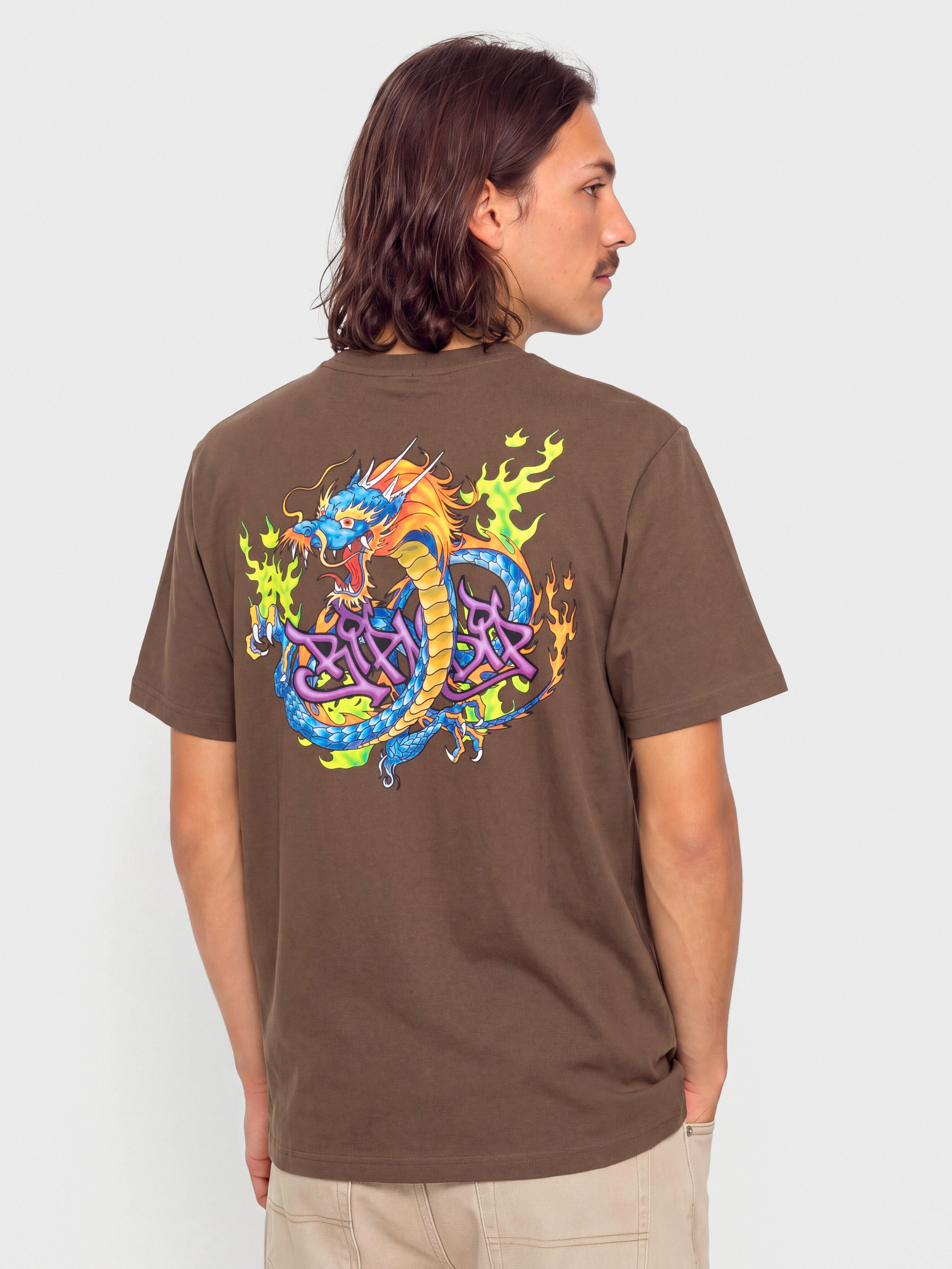 Tricou RipNDip Dragonology (dark brown)
