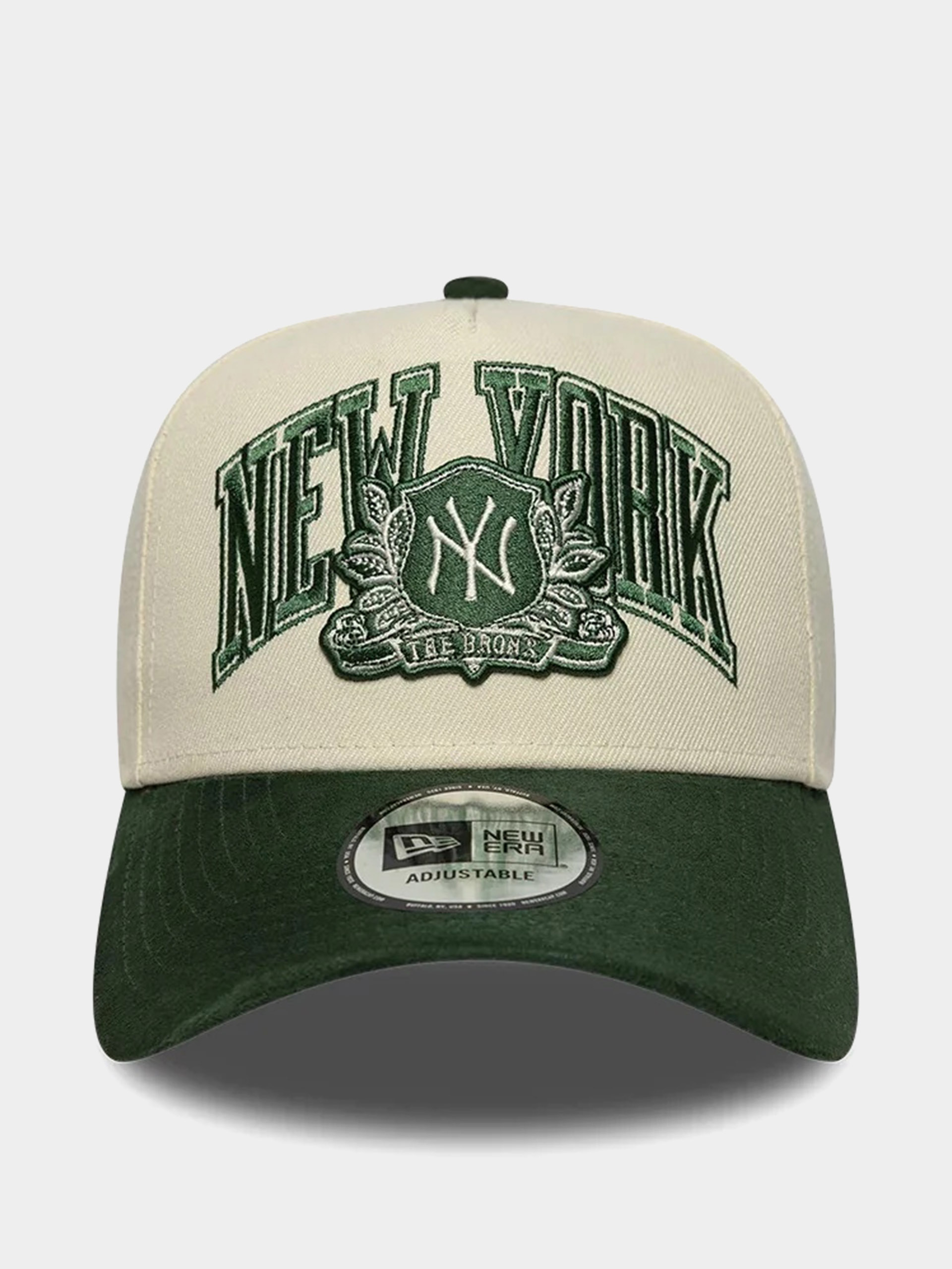 Șapcă New Era Wordmark Suede Eframe New York Yankees (light cream/green)