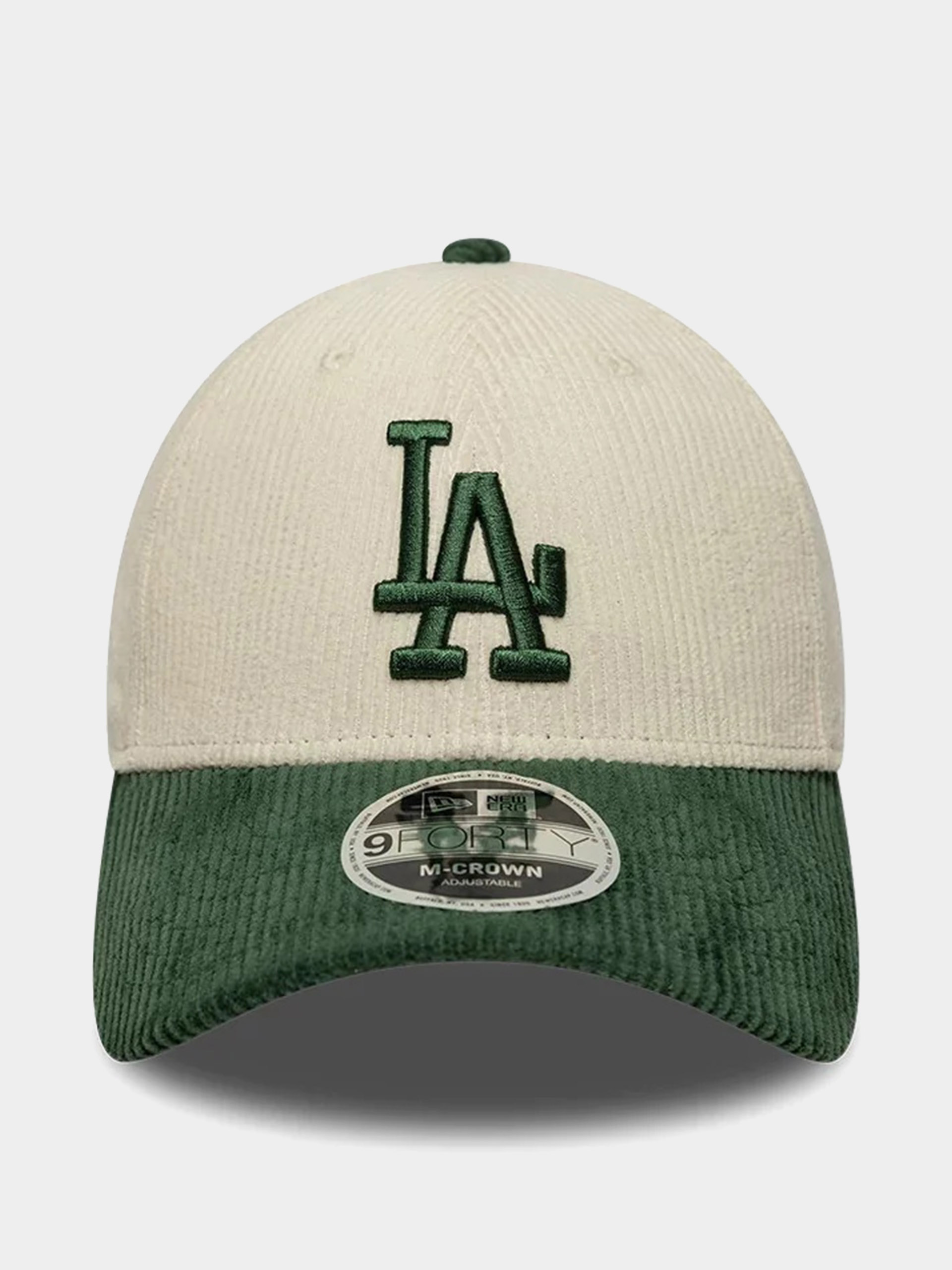 Șapcă New Era Cord 9Forty Mc Los Angeles Dodgers (light cream/green)