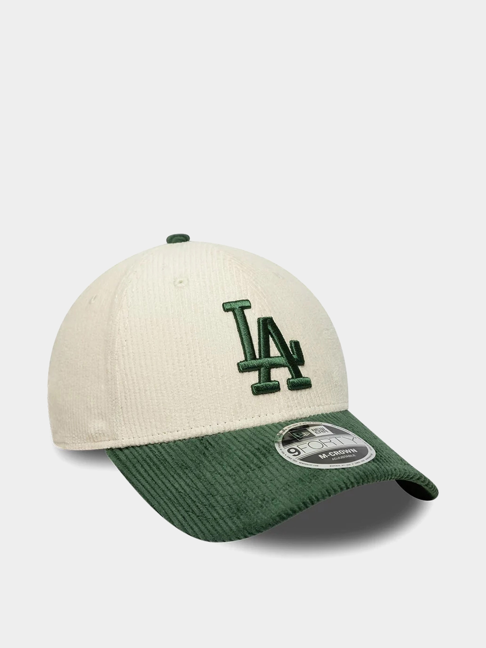 Șapcă New Era Cord 9Forty Mc Los Angeles Dodgers (light cream/green)