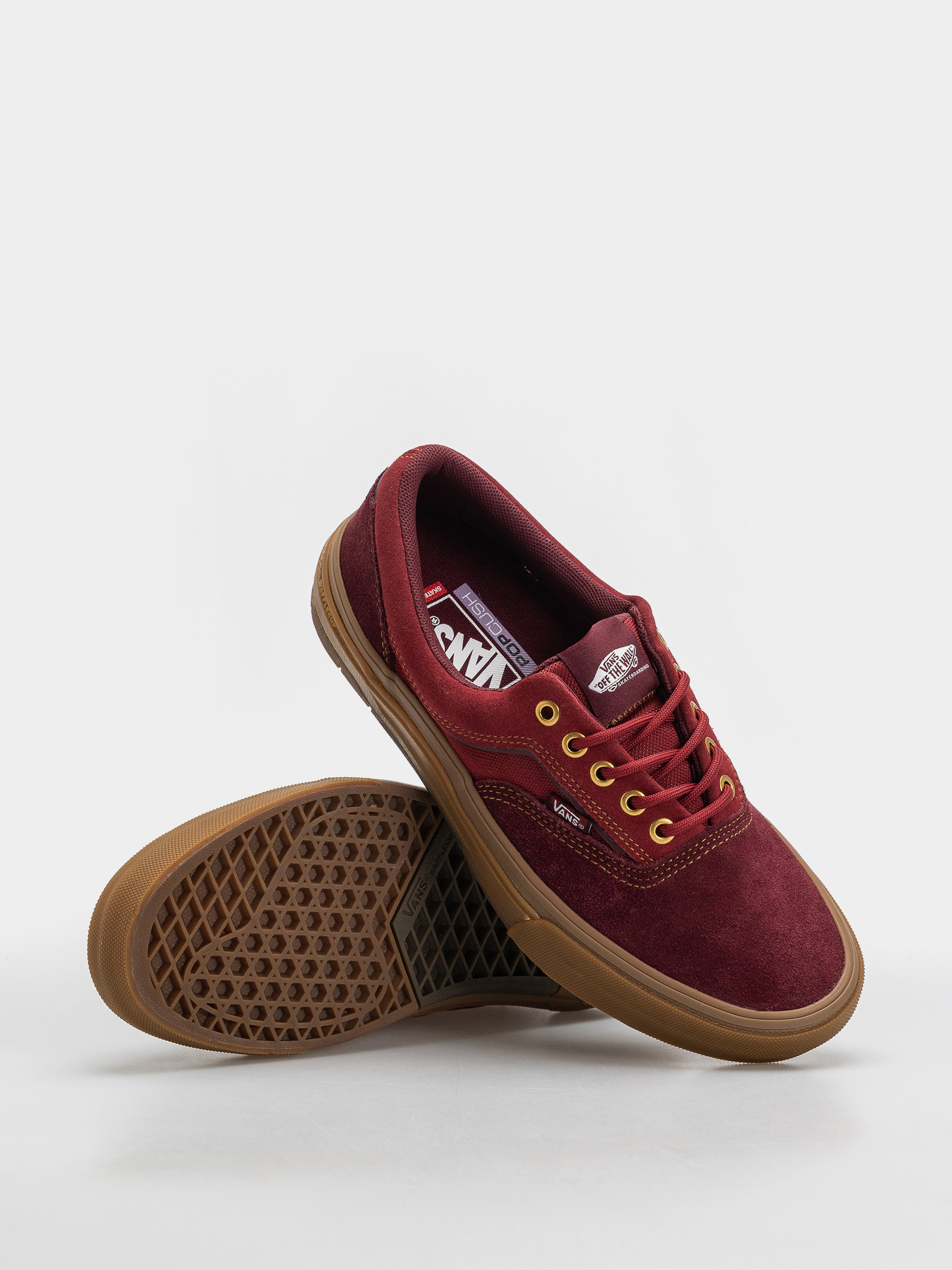 Pantofi Vans Skate Era Wafflecup (dark red/gum)