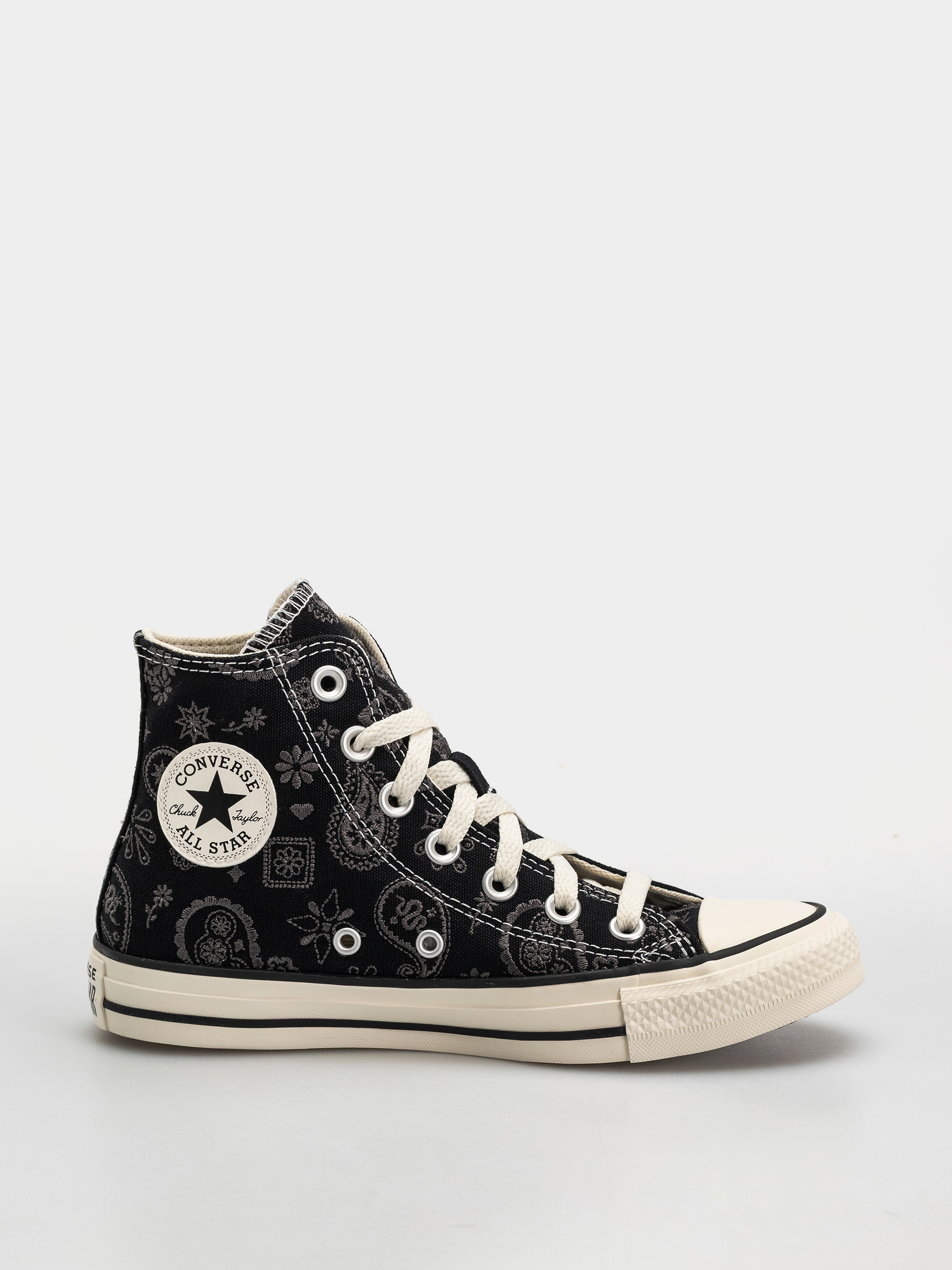 Teniși Converse Chuck Taylor All Star Hi Wmn (black/dark matter/natural ivory)