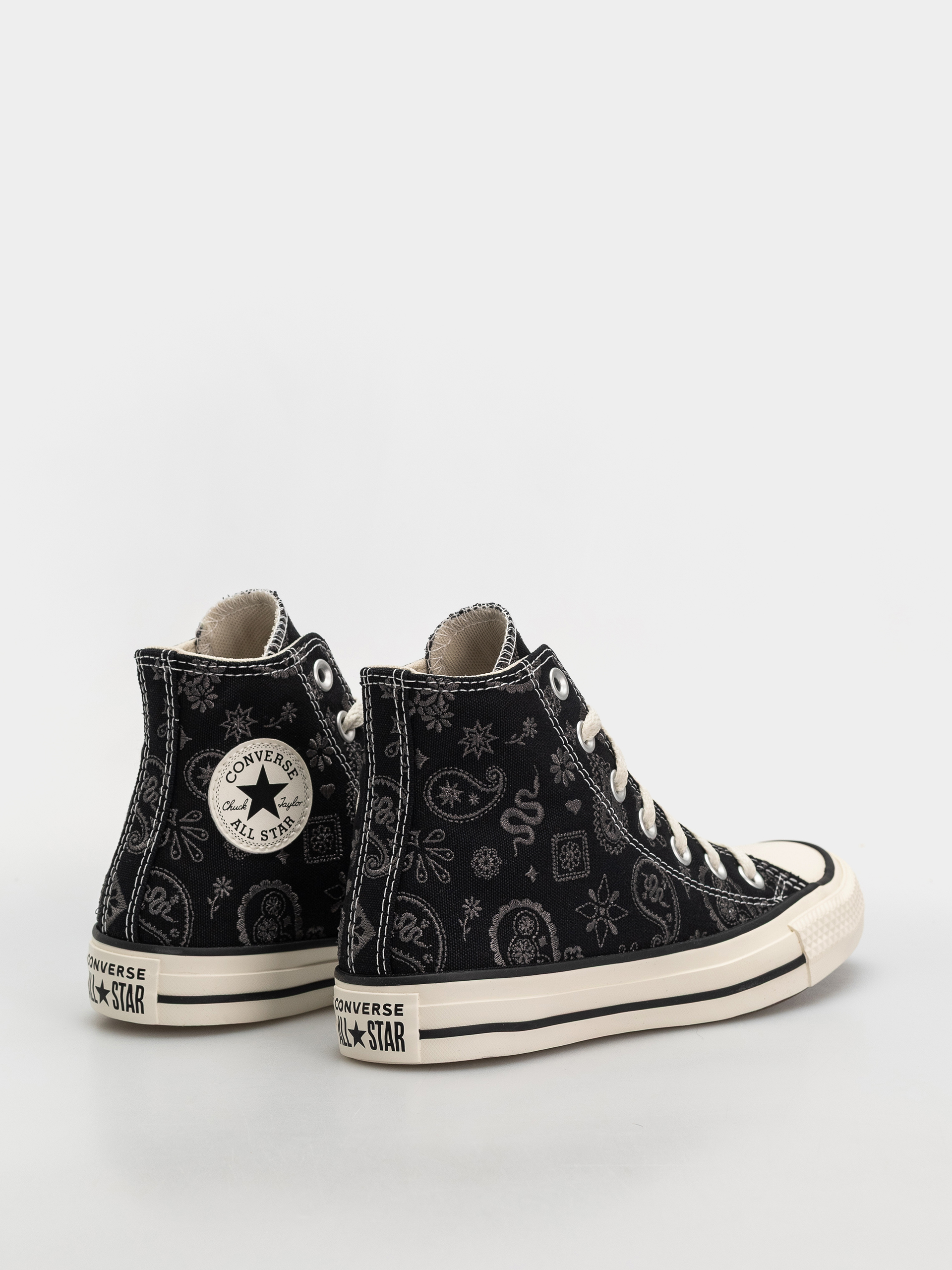 Teniși Converse Chuck Taylor All Star Hi Wmn (black/dark matter/natural ivory)
