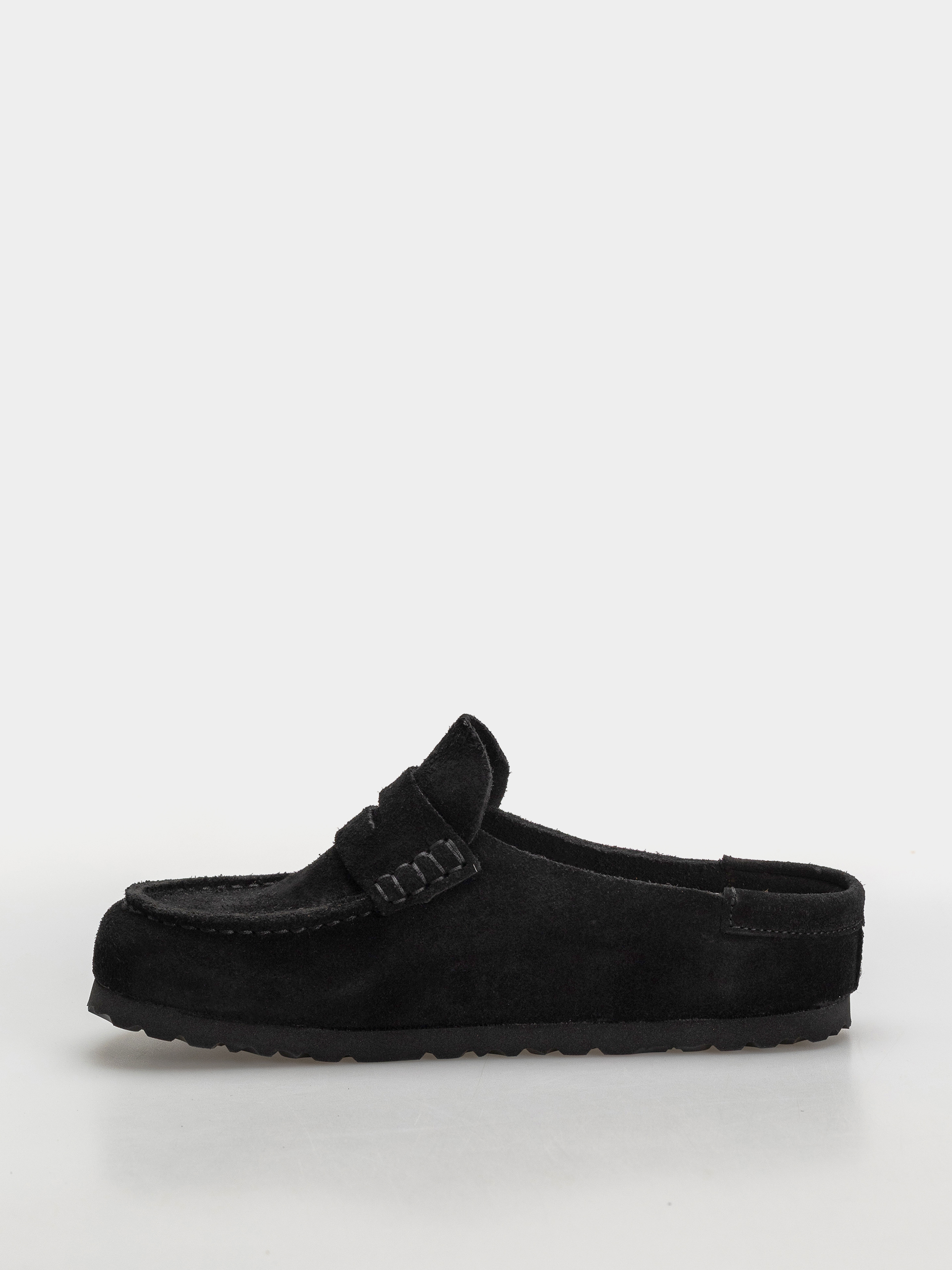 Șlapi Birkenstock Naples Wrapped Suede Leather Narrow (black)