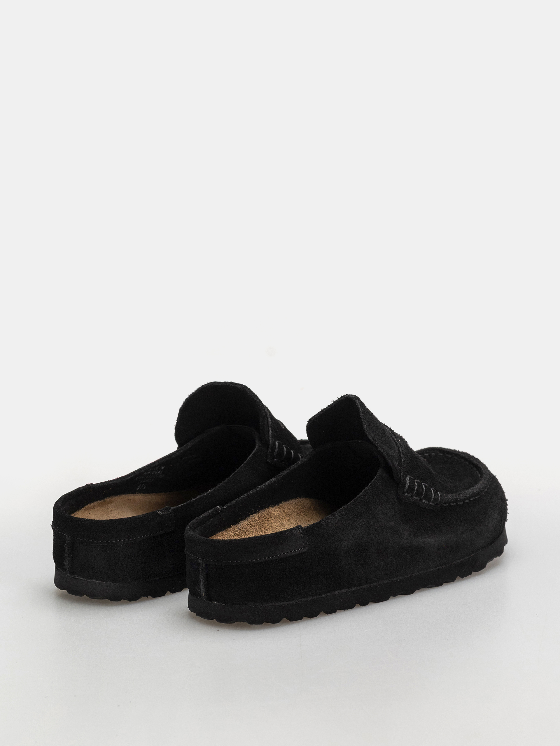 Șlapi Birkenstock Naples Wrapped Suede Leather Narrow (black)