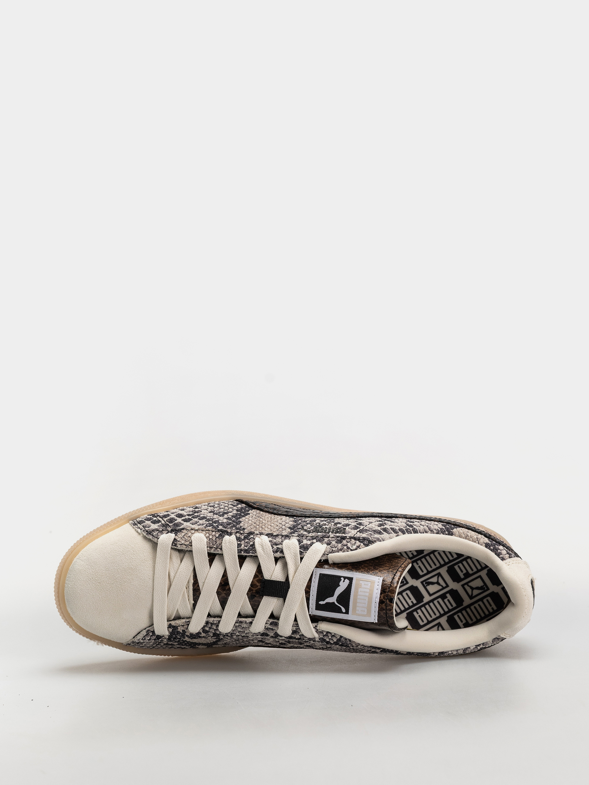 Pantofi Puma Suede Snake (frosted ivory/puma black)