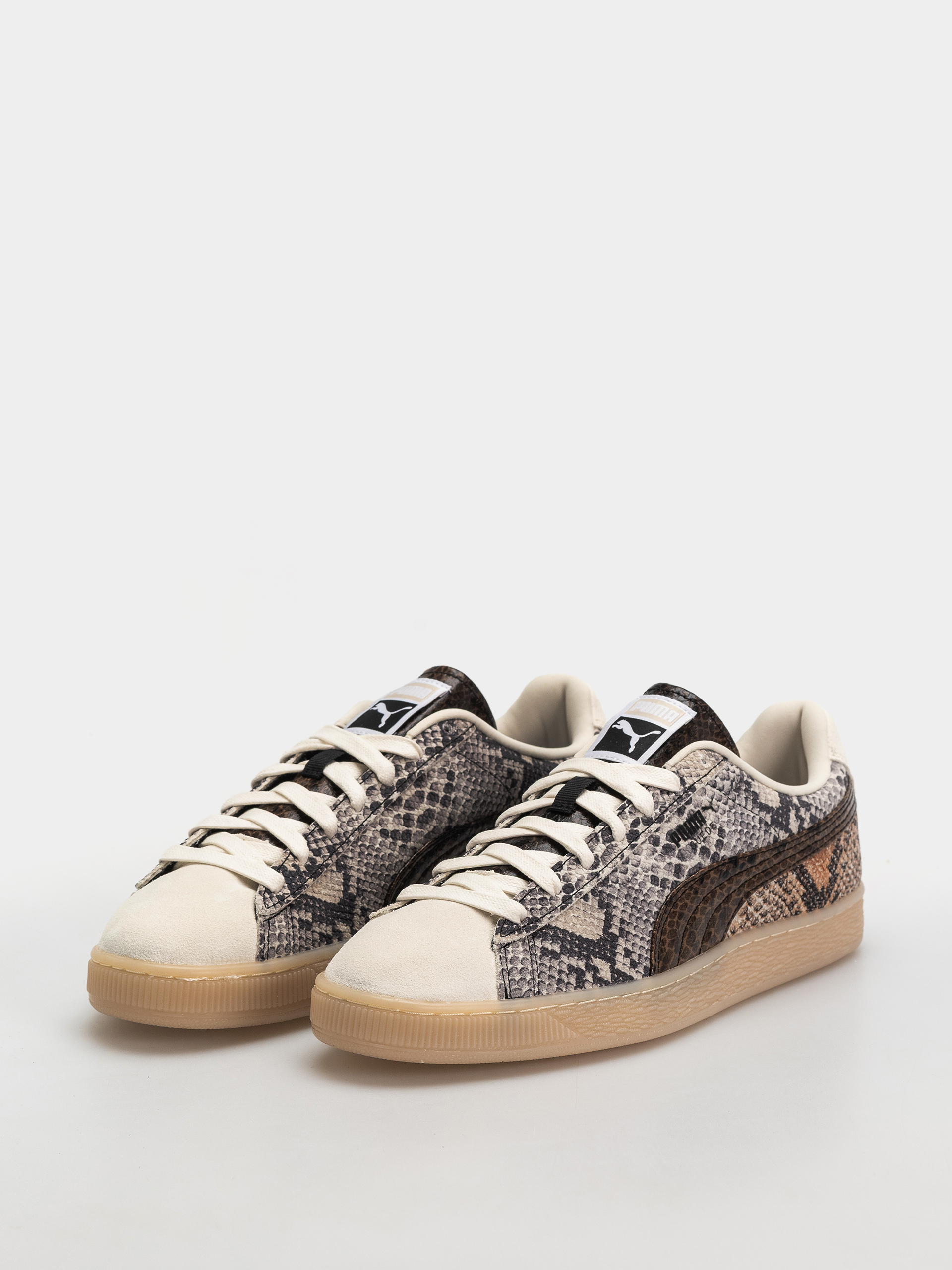 Pantofi Puma Suede Snake (frosted ivory/puma black)