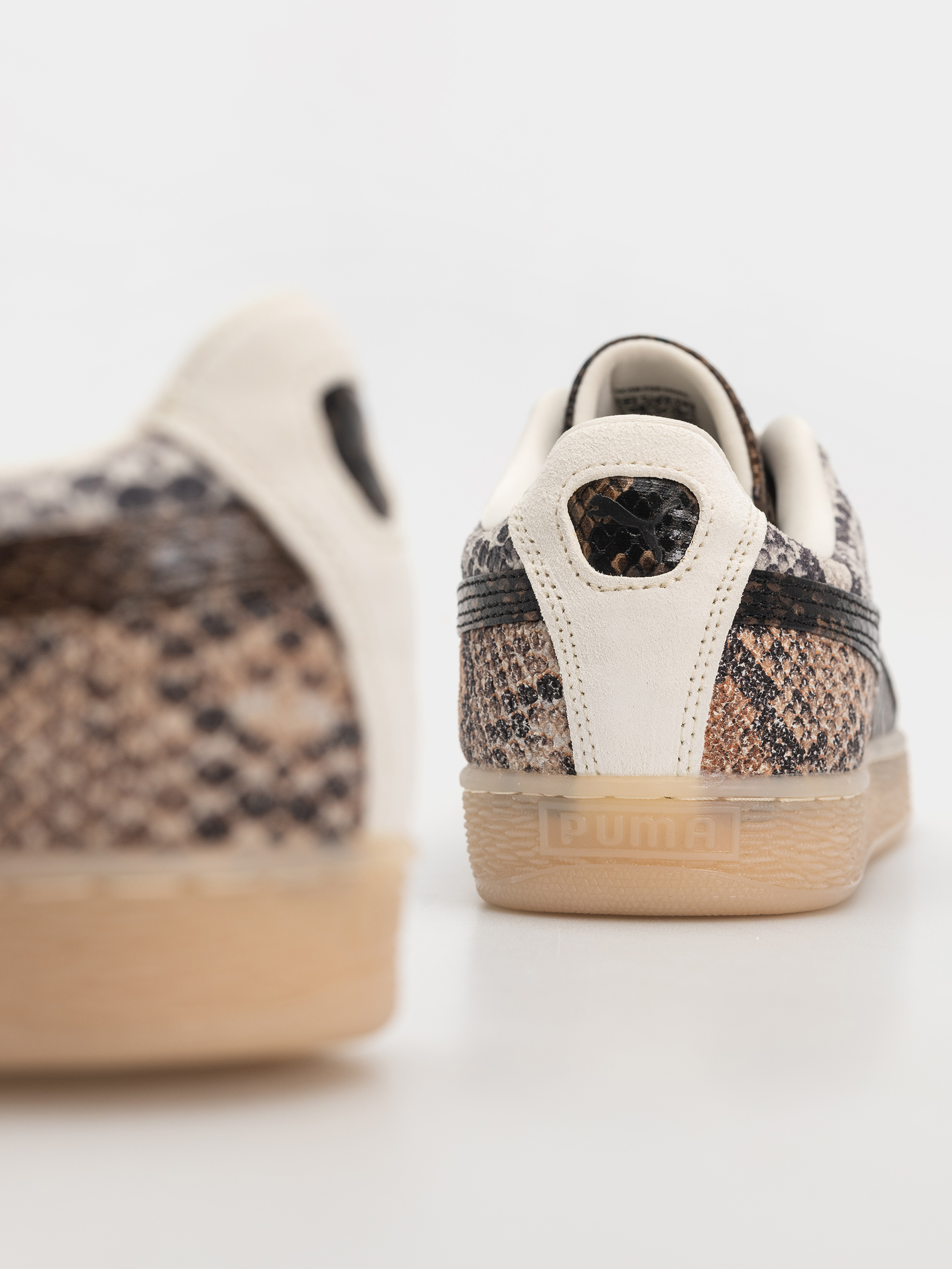 Pantofi Puma Suede Snake (frosted ivory/puma black)