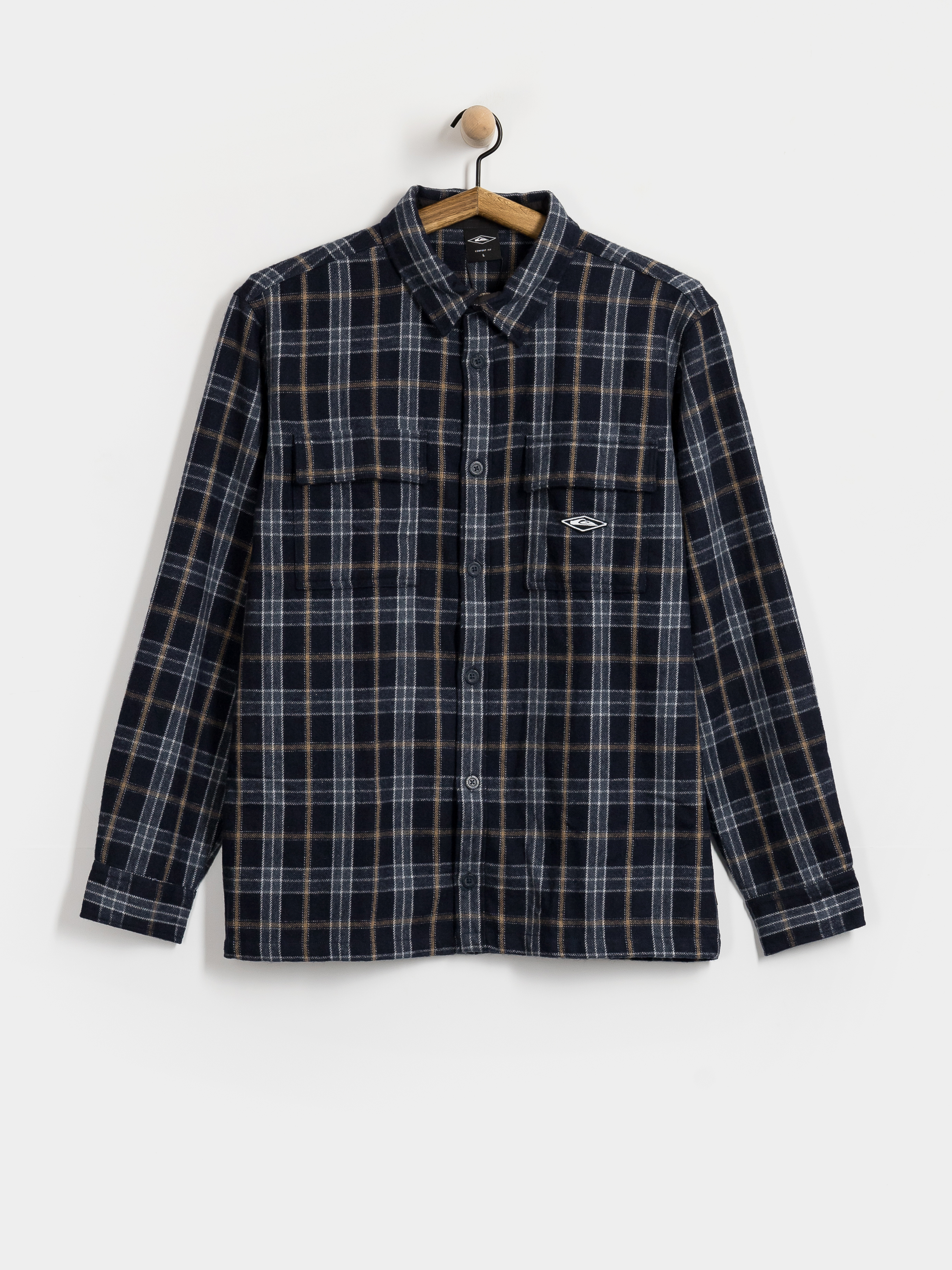 Cămașă Quiksilver Diamond Wool (dark navy diamond check)