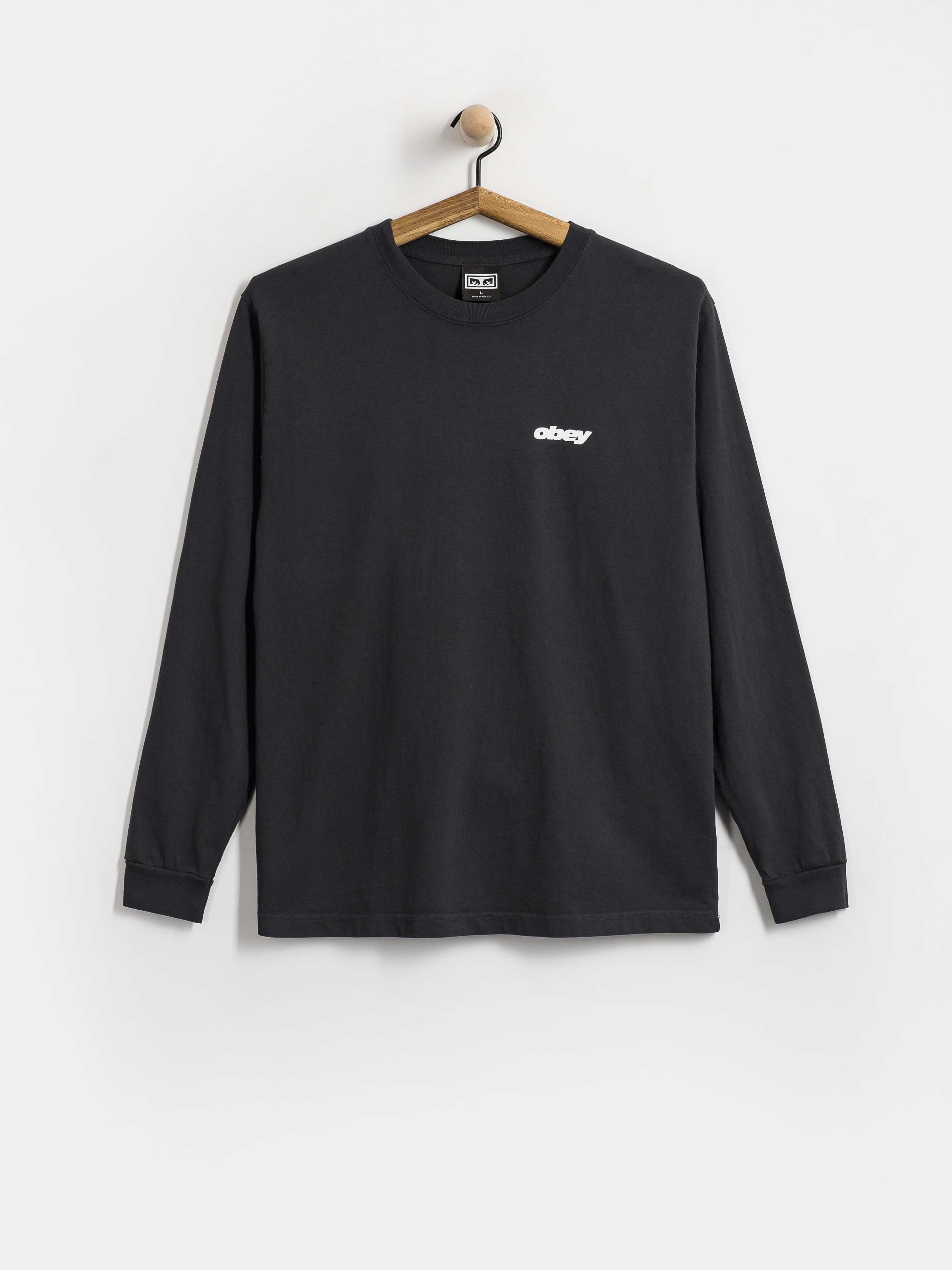 Longsleeve OBEY Vhs (pigment true vintage black)