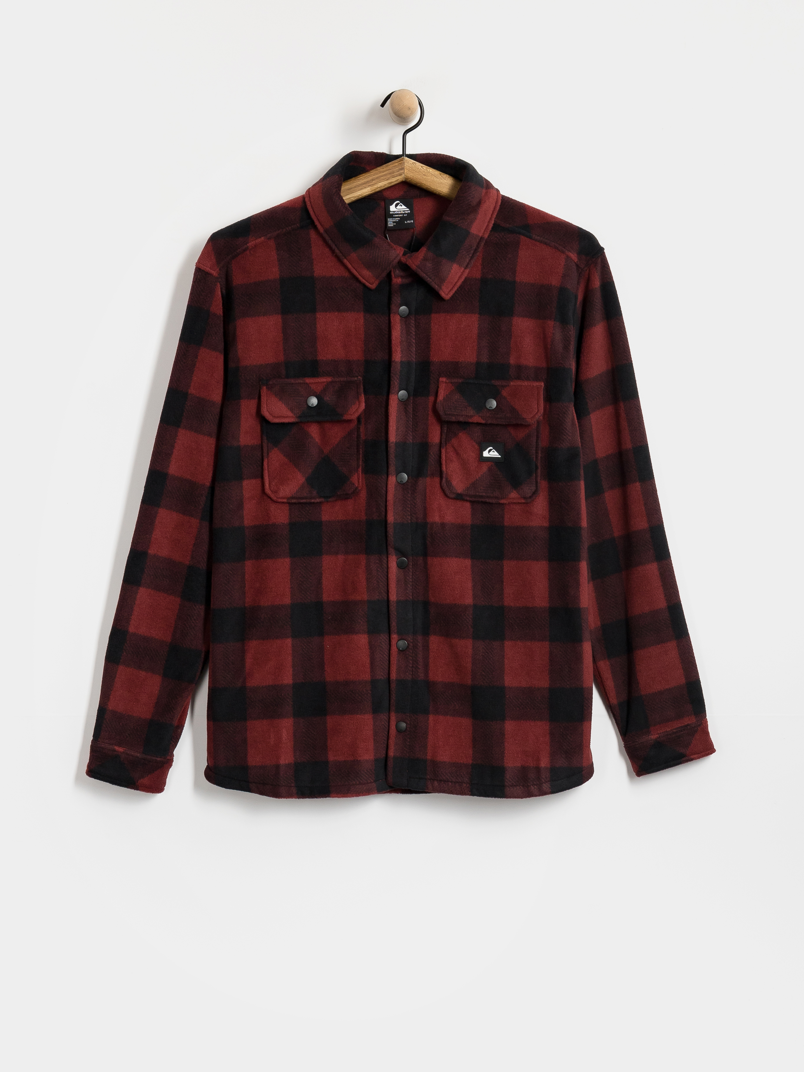 Hanorac din fleece Quiksilver Venture Polar Fleece Shirt (venture polar oxblood)