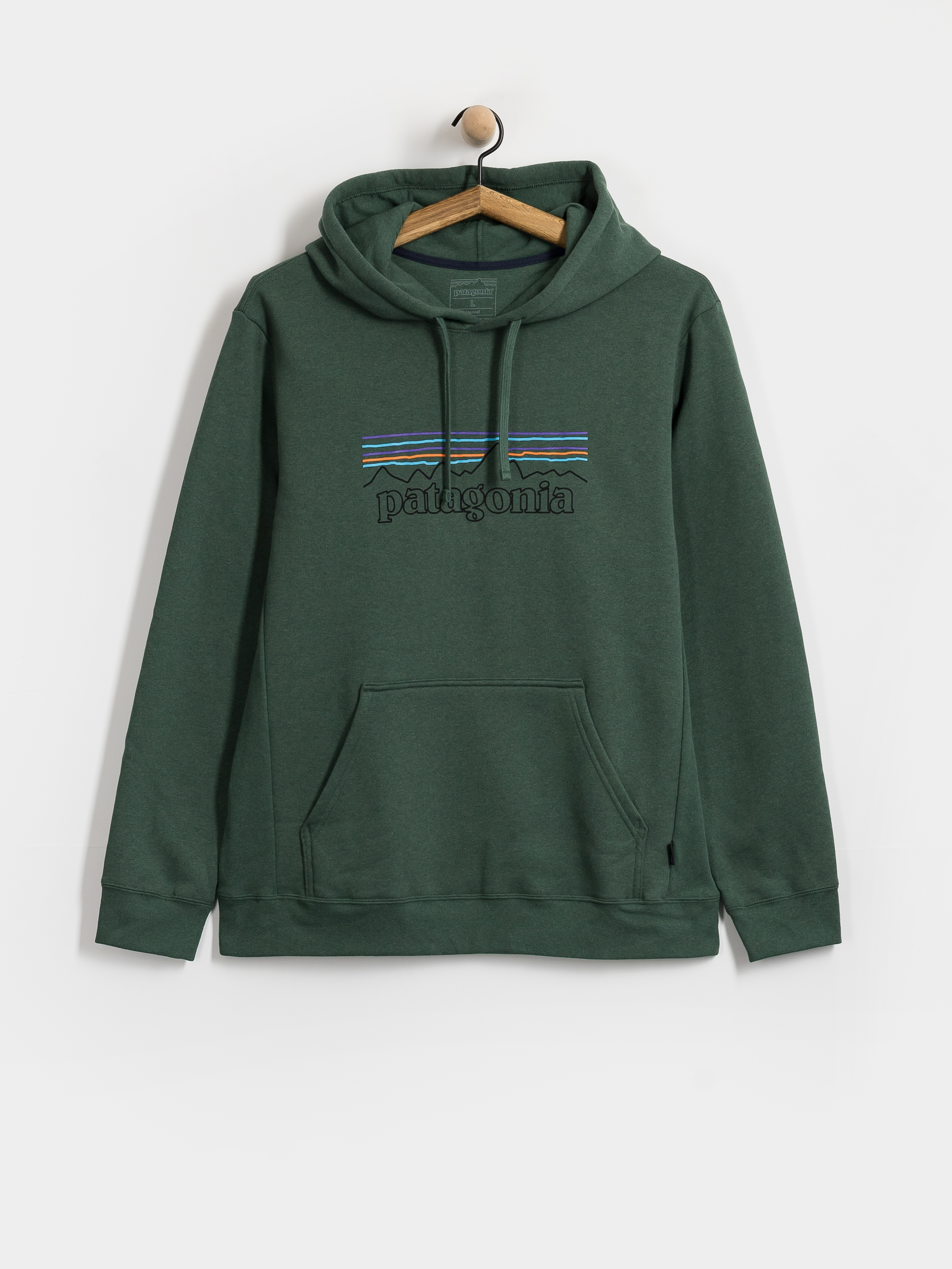 Hanorac cu glugă Patagonia P 6 Logo Uprisal HD (p 6 outline canopy green)