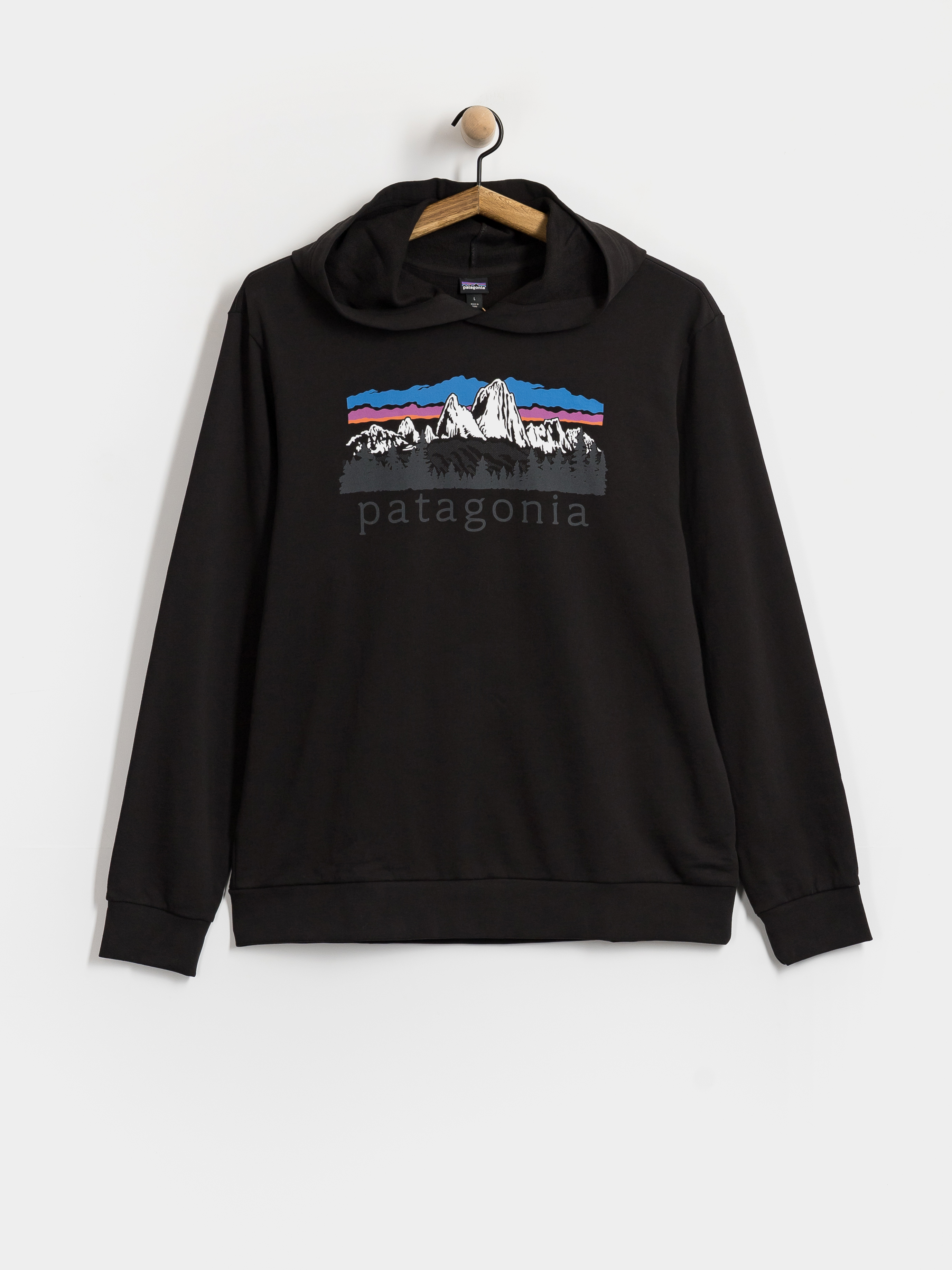 Hanorac cu glugă Patagonia Fitz Roy Foothills Daily HD (black)