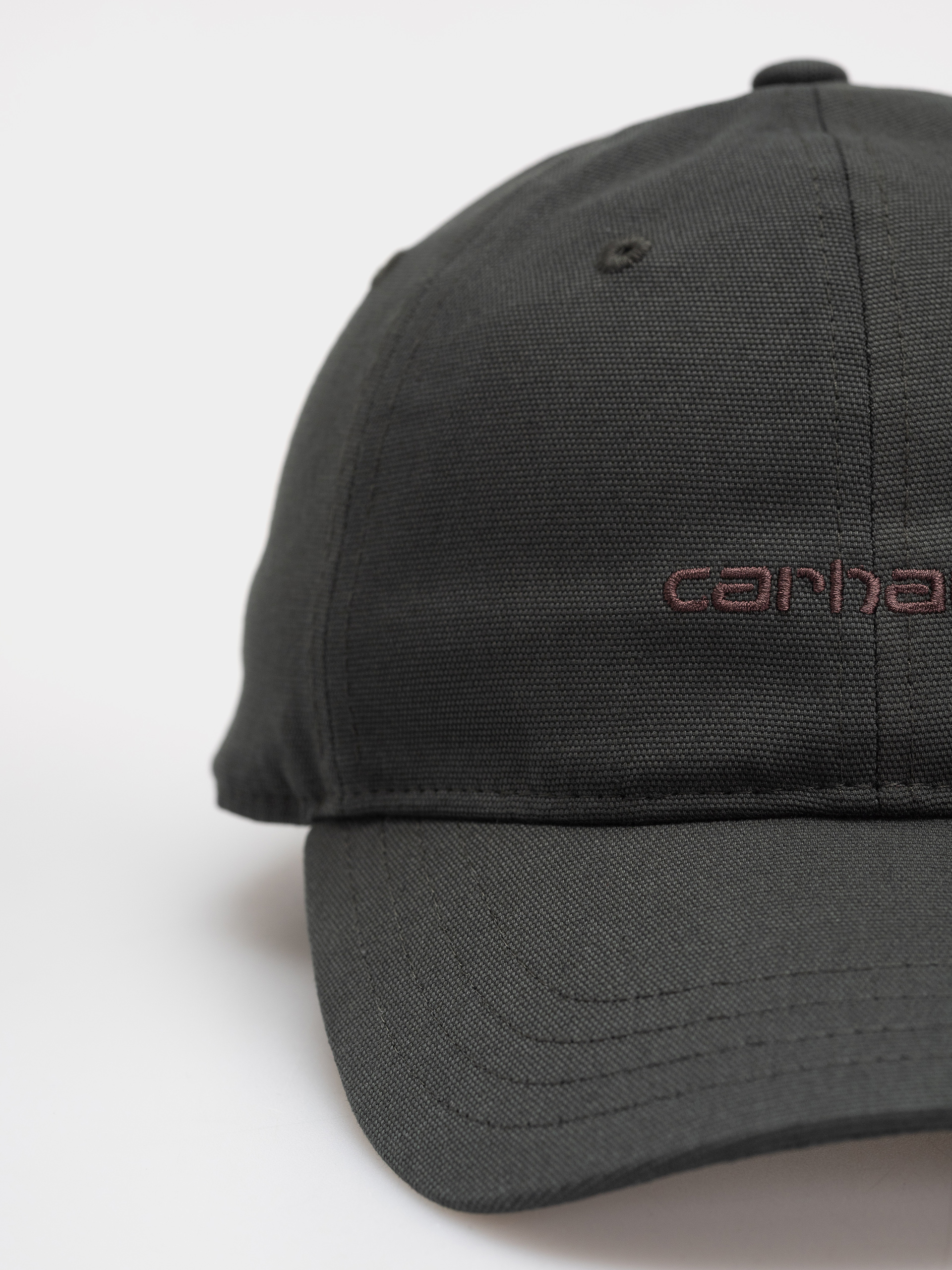 Șapcă Carhartt WIP Canvas Script (dark scarab/palisander)