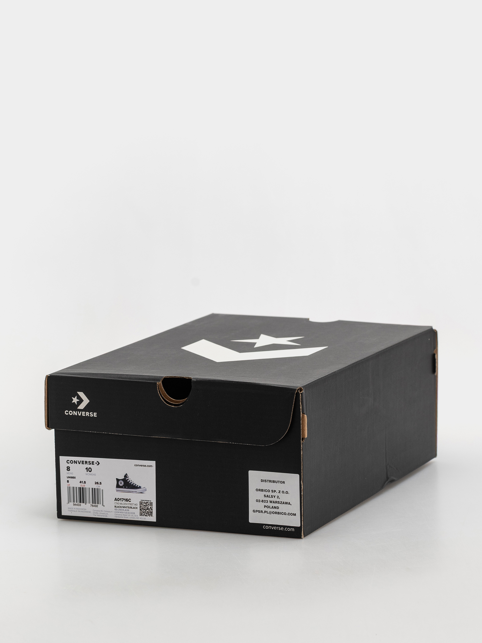 Pantofi Converse Chuck Taylor All Star Malden Street Mid (black/white/black)