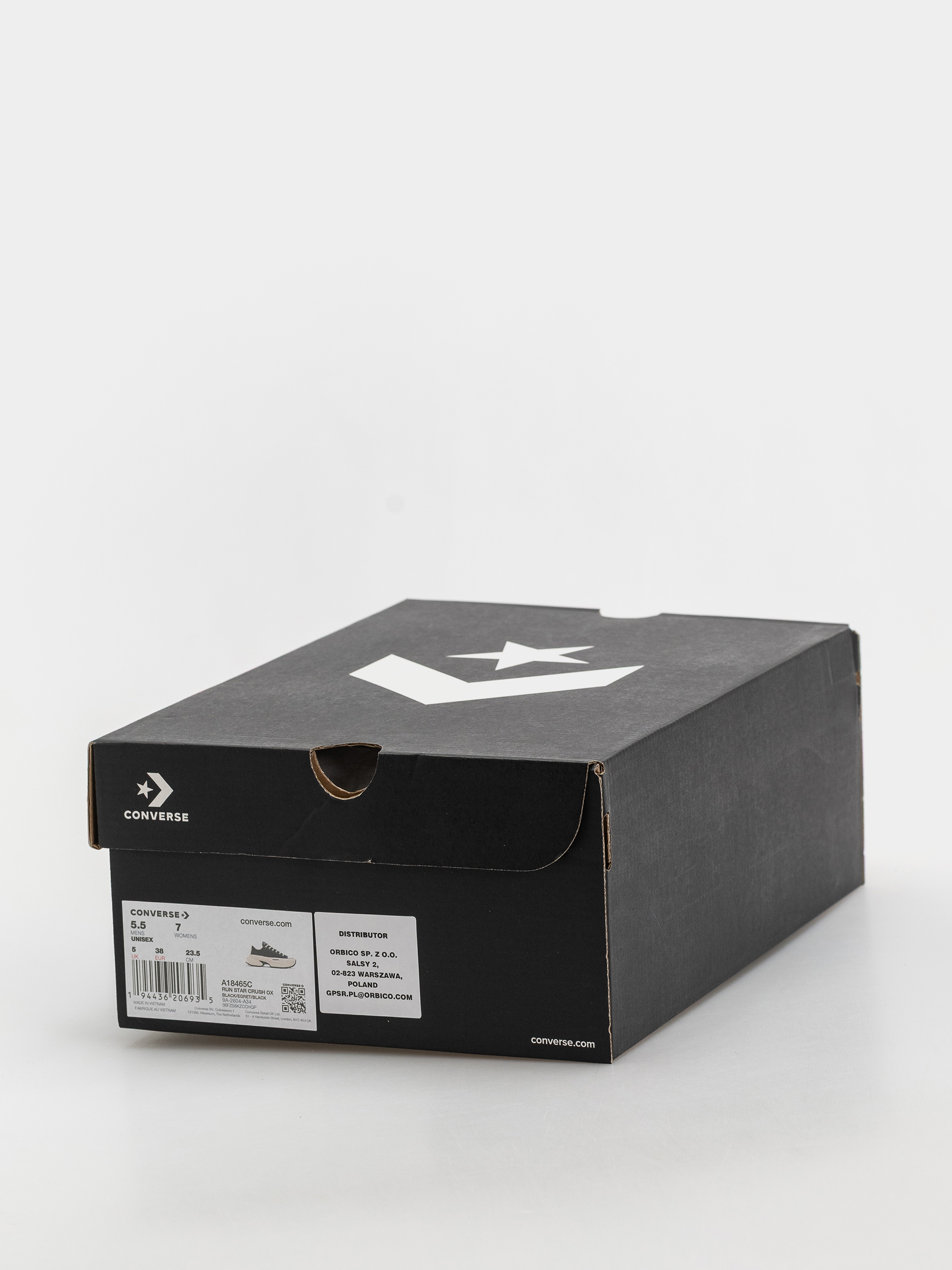 Pantofi Converse Run Star Crush Ox Wmn (black/egret/black)